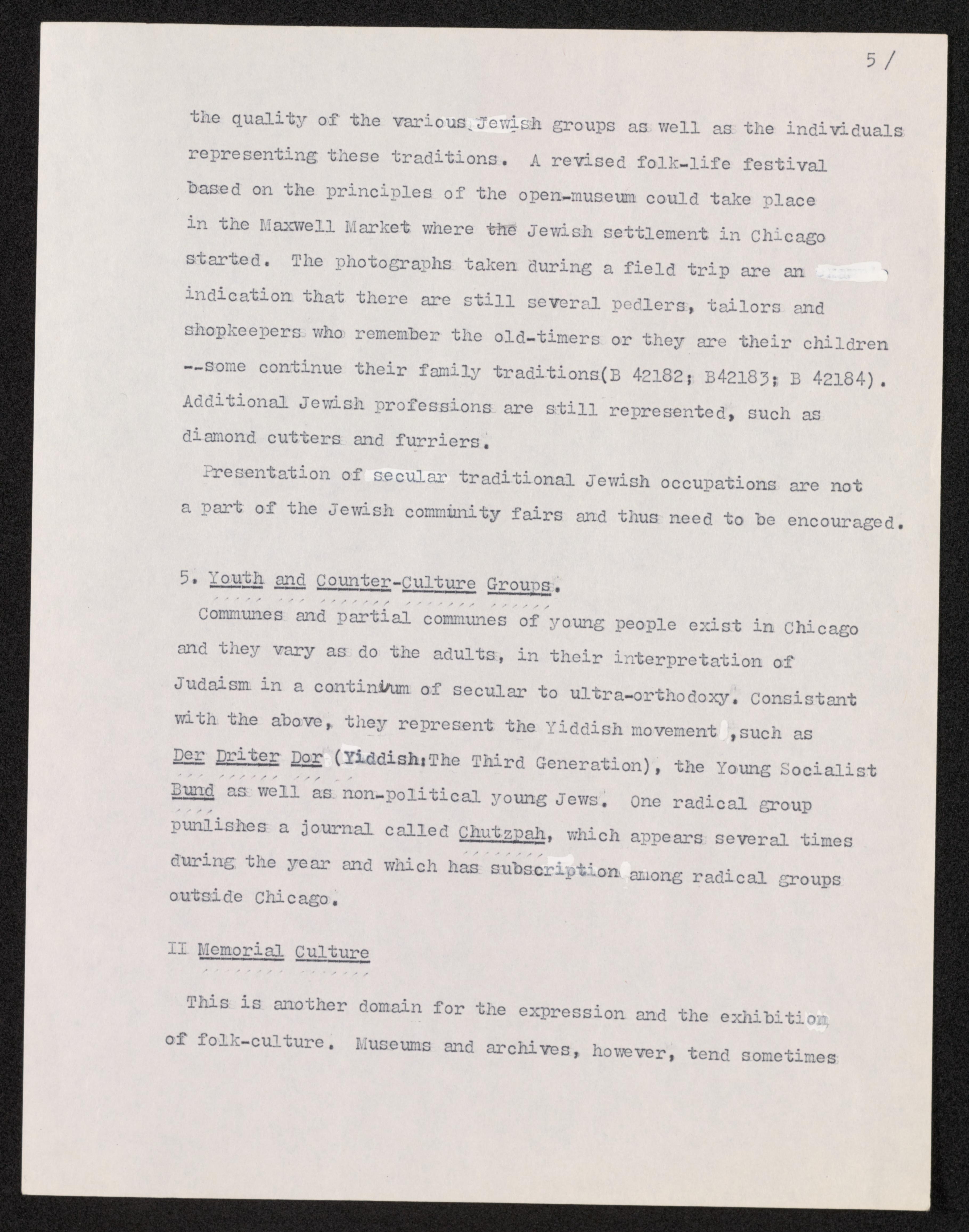 Scanned image of the current content page