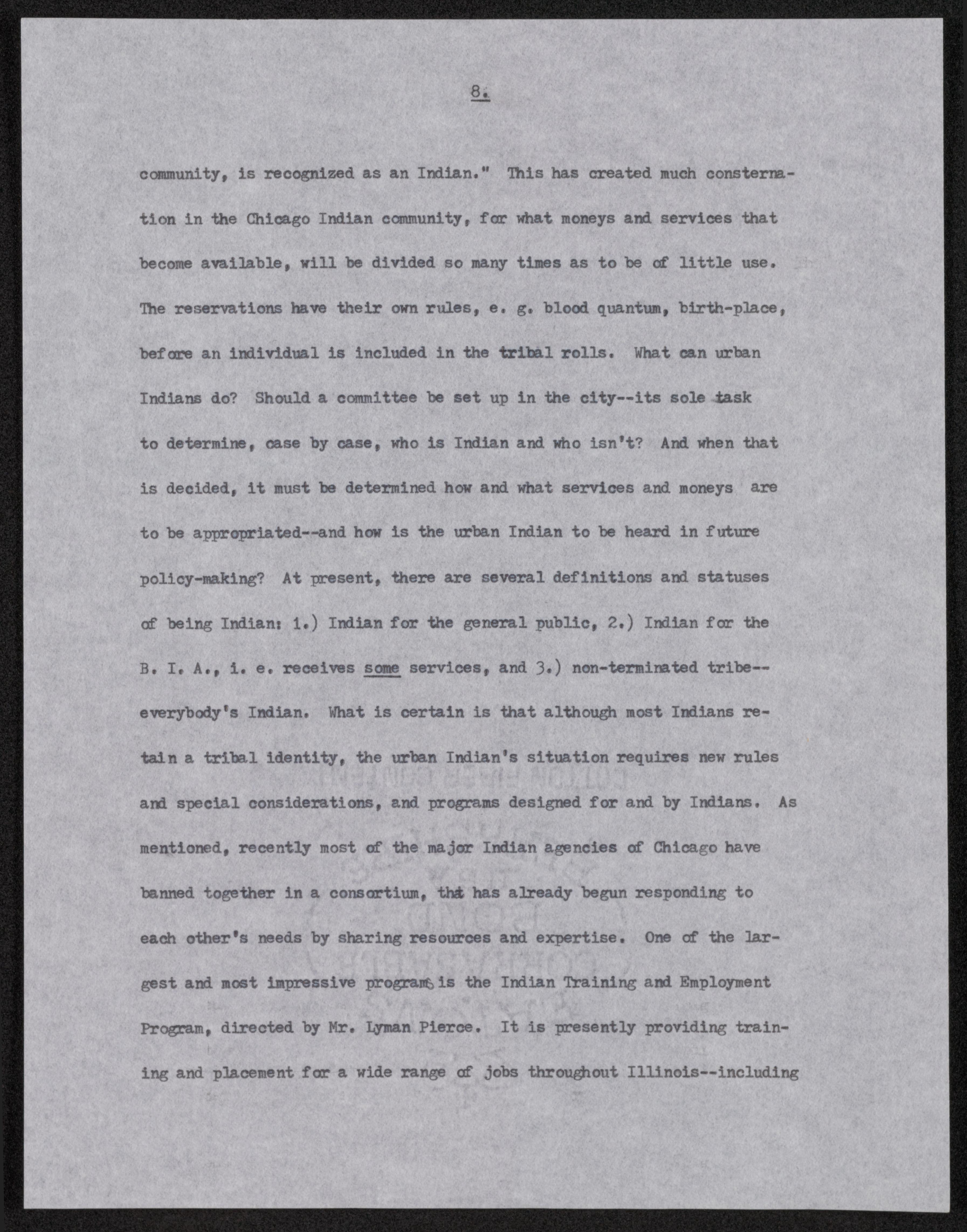 Scanned image of the current content page