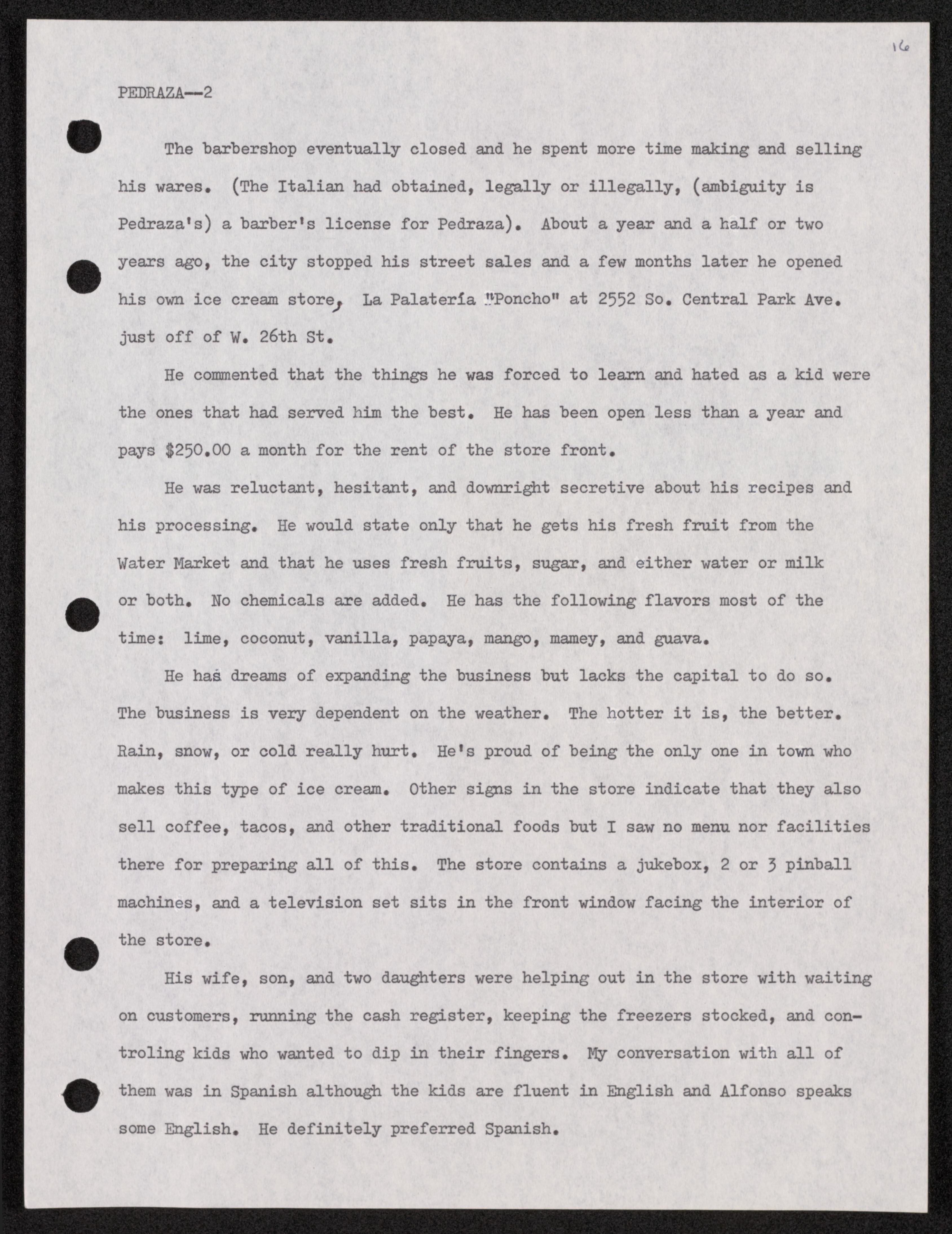 Scanned image of the current content page