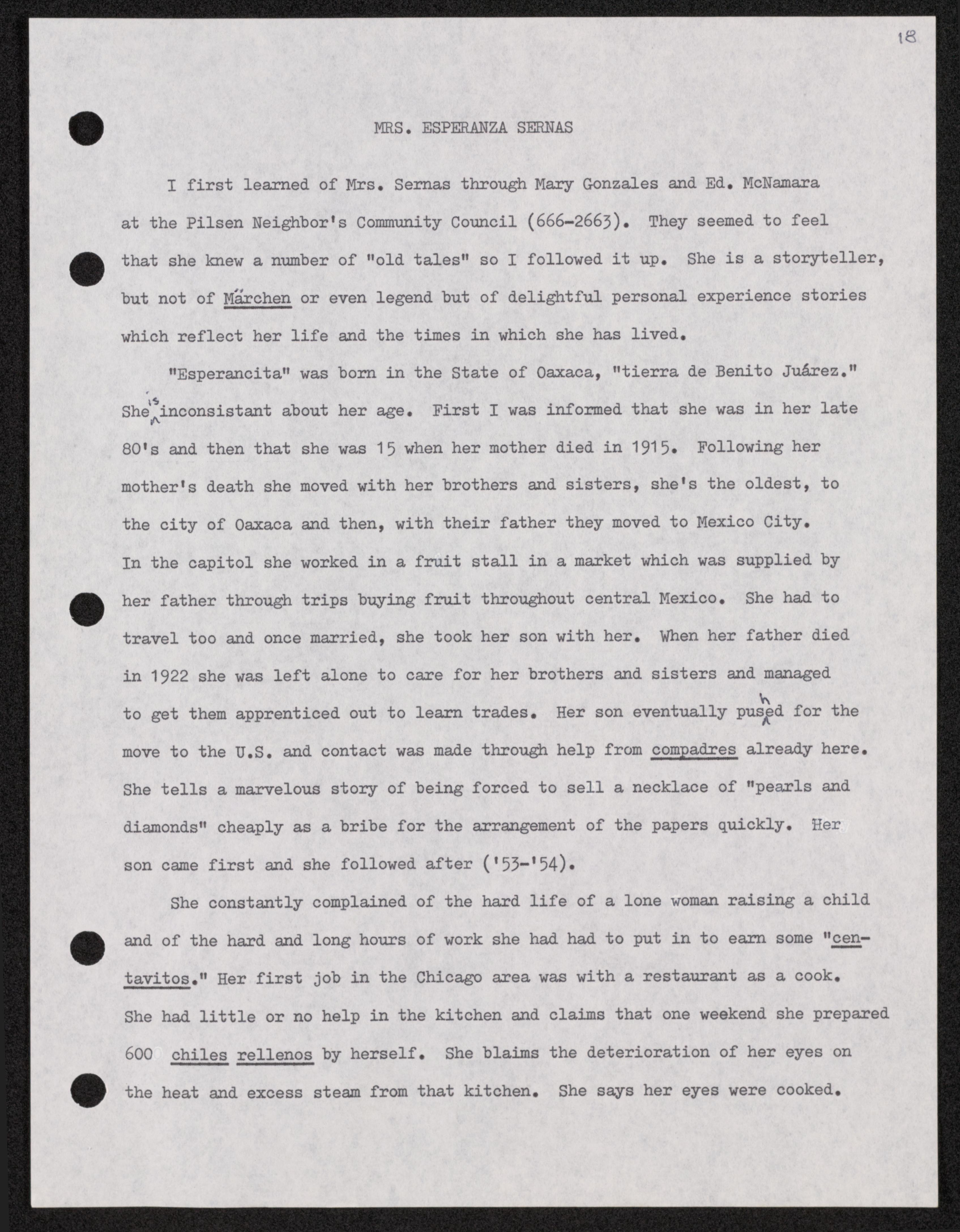 Scanned image of the current content page