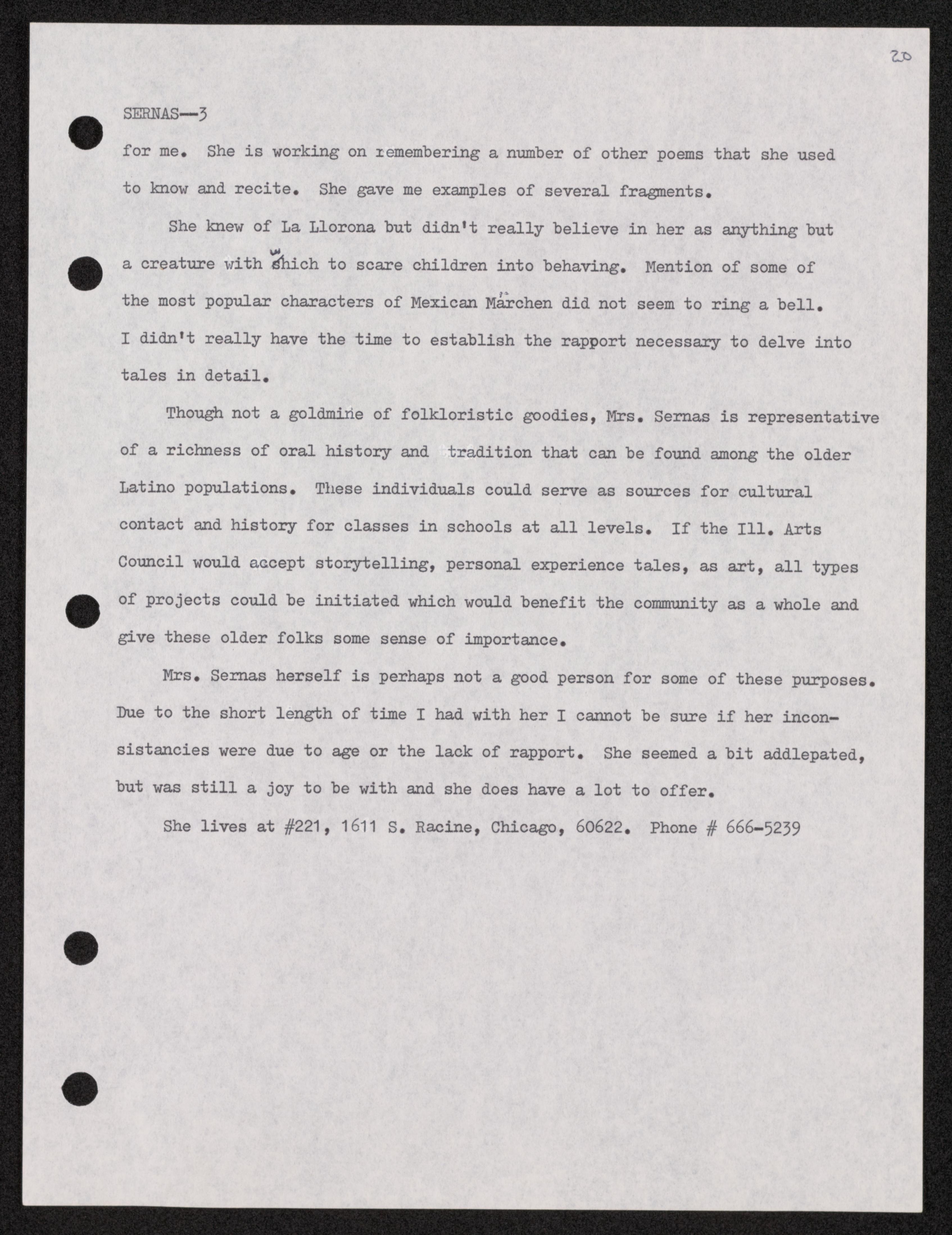 Scanned image of the current content page