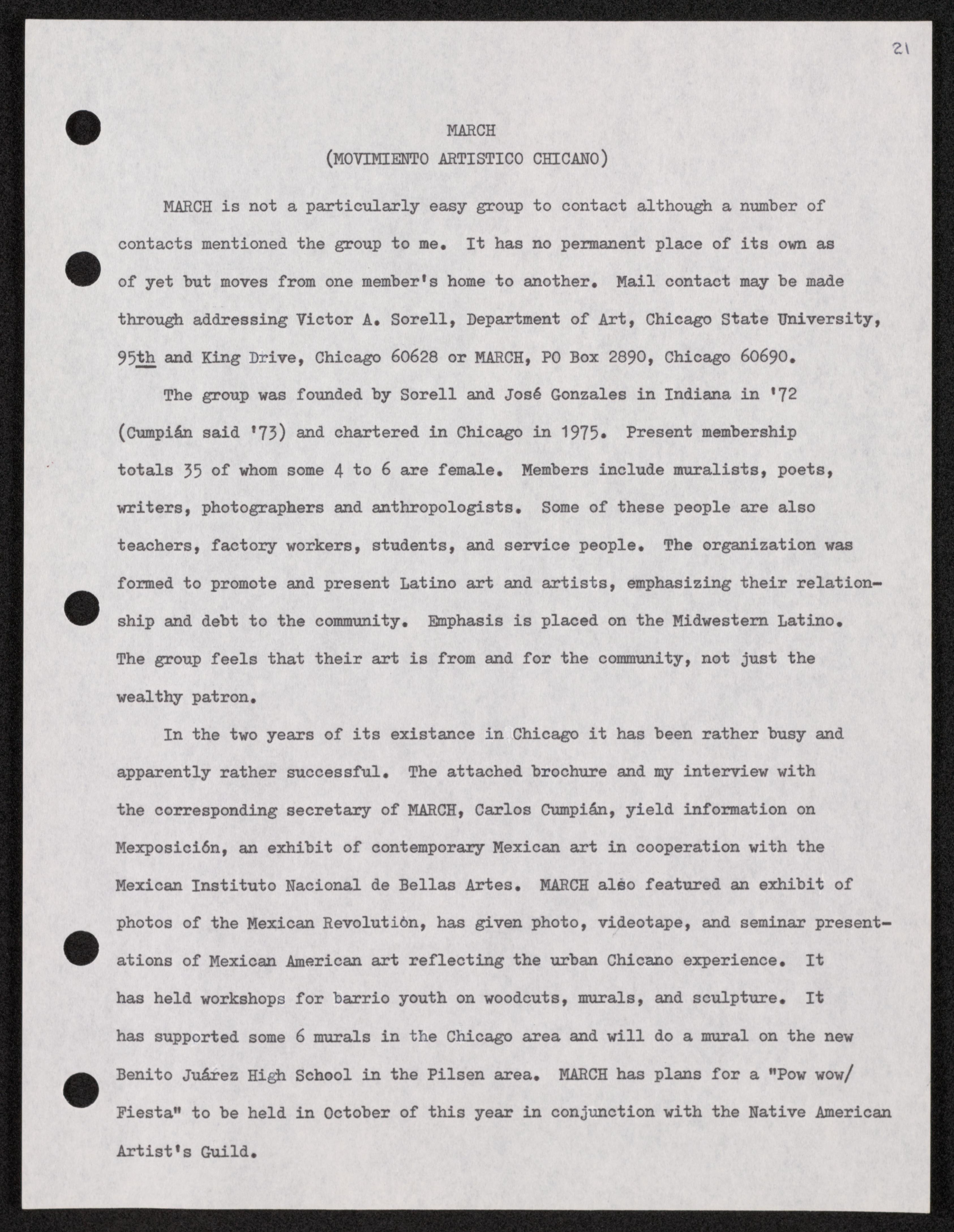 Scanned image of the current content page