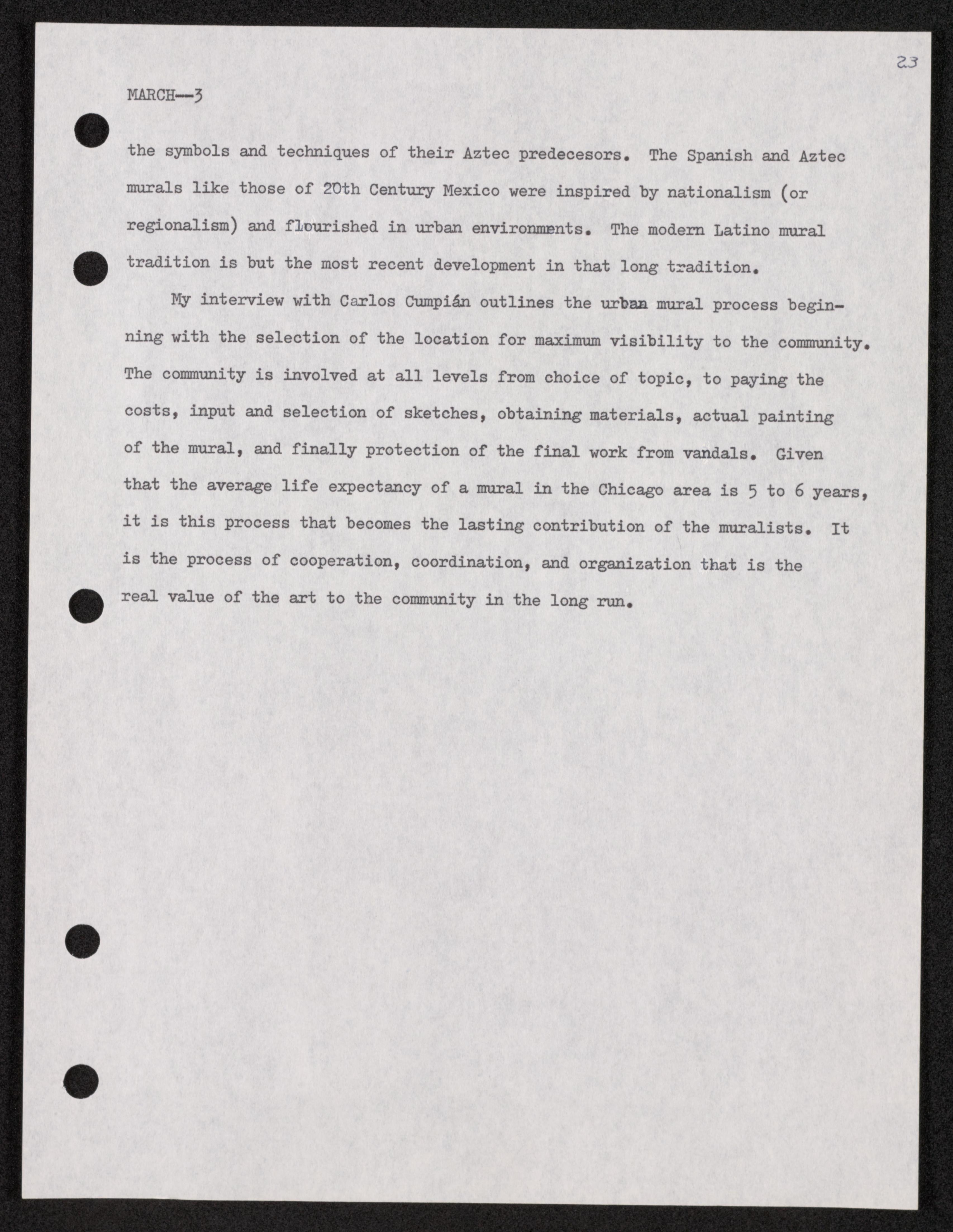 Scanned image of the current content page