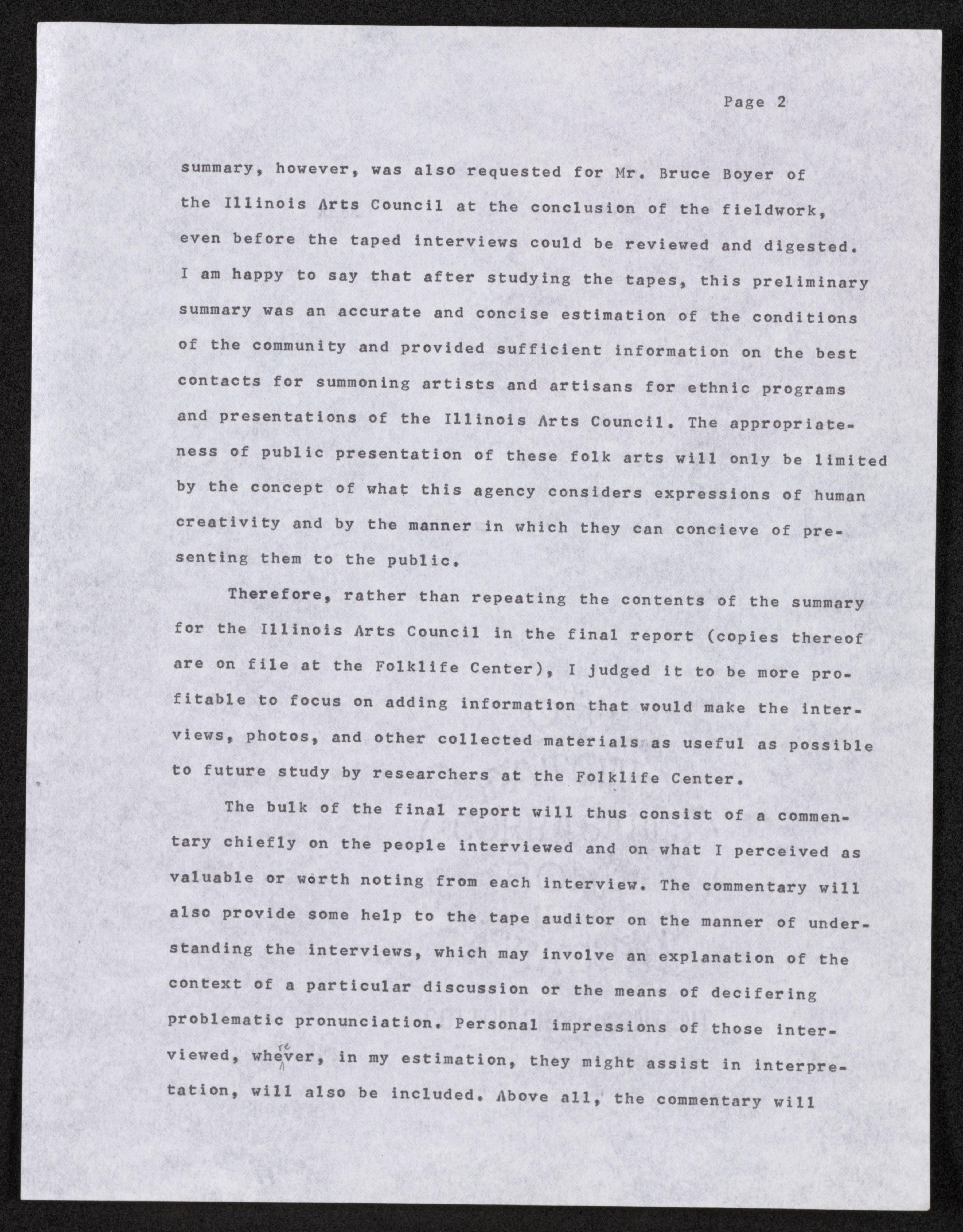 Scanned image of the current content page