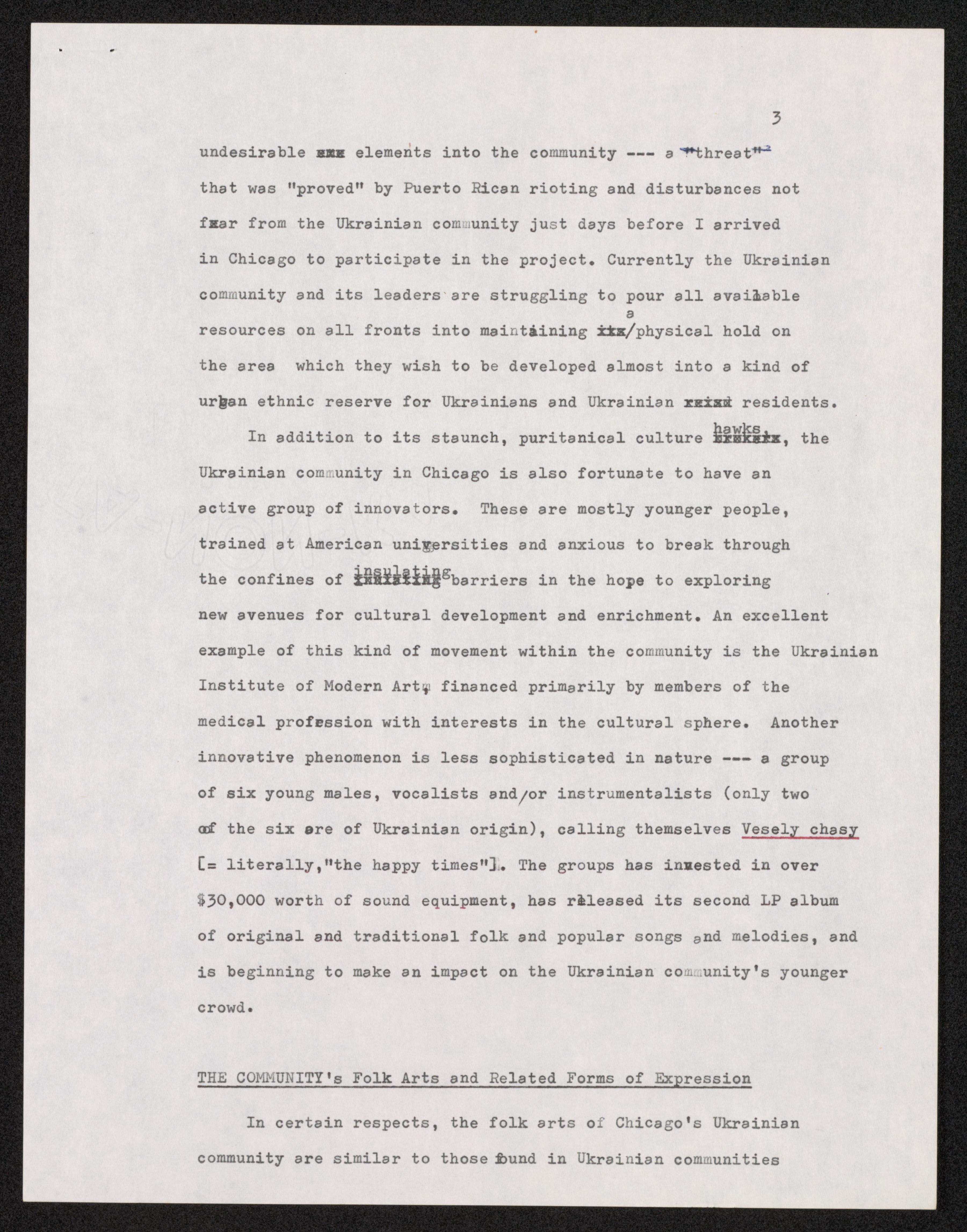 Scanned image of the current content page