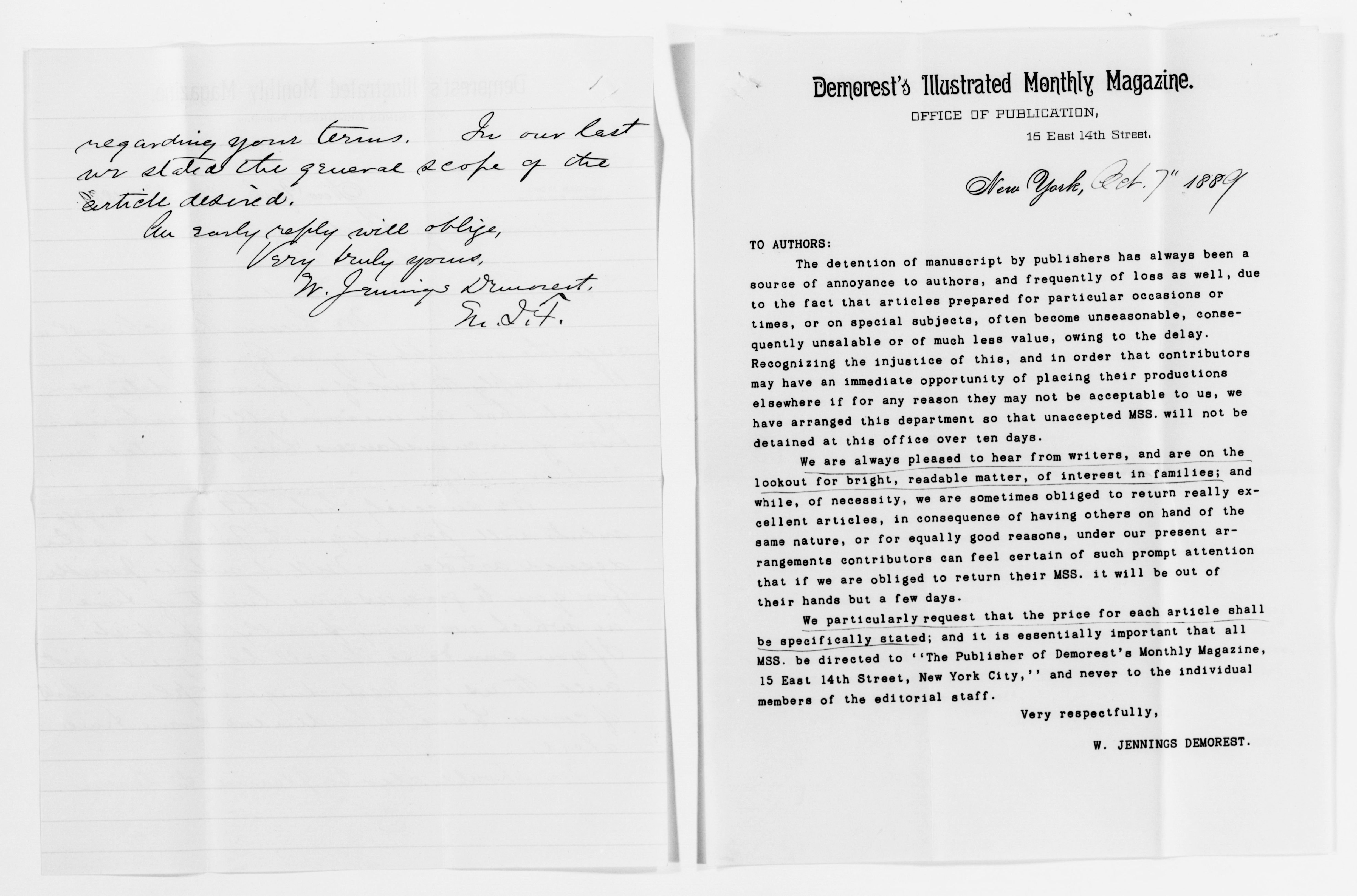 Scanned image of the current content page