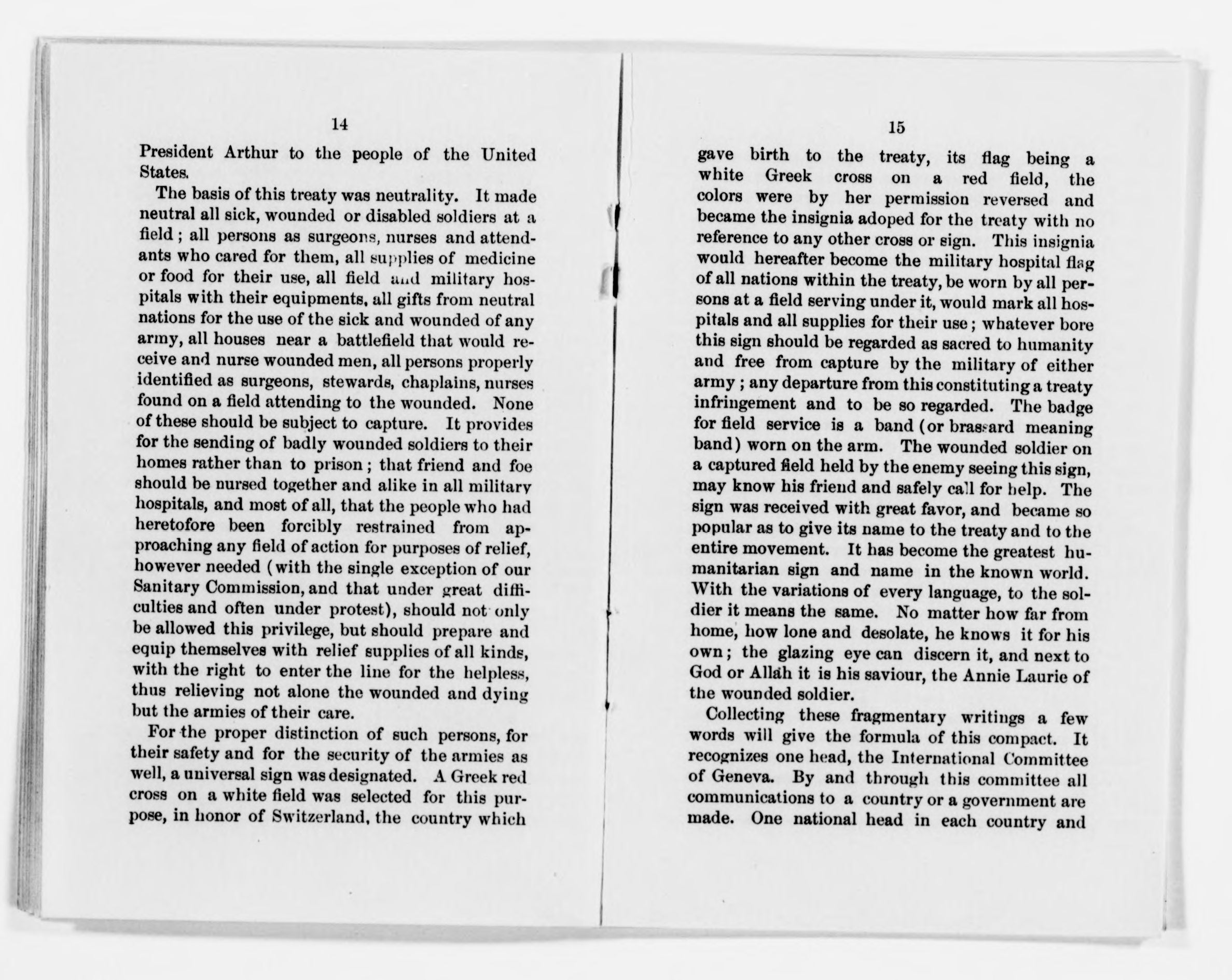 Scanned image of the current content page