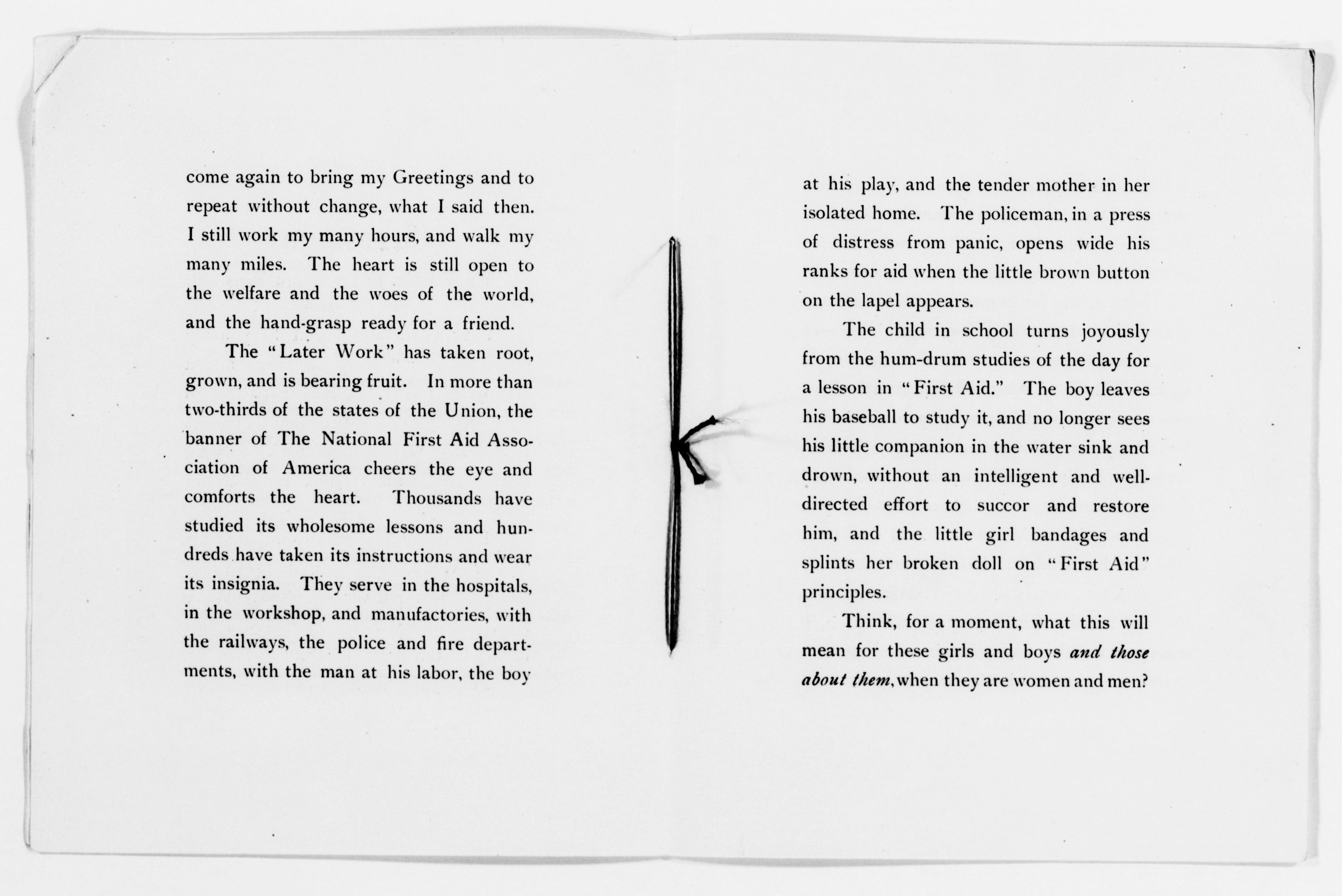 Scanned image of the current content page