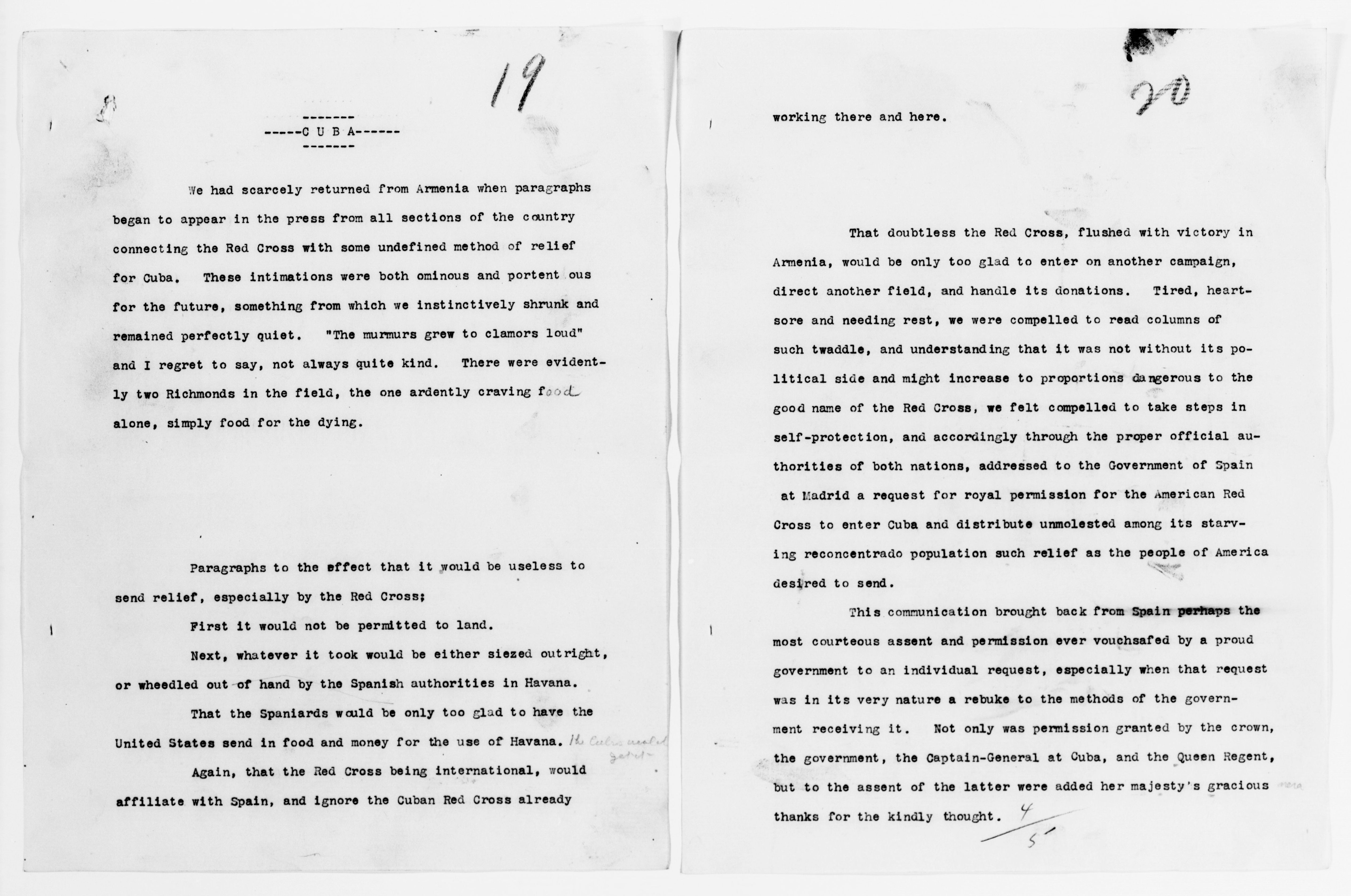 Scanned image of the current content page