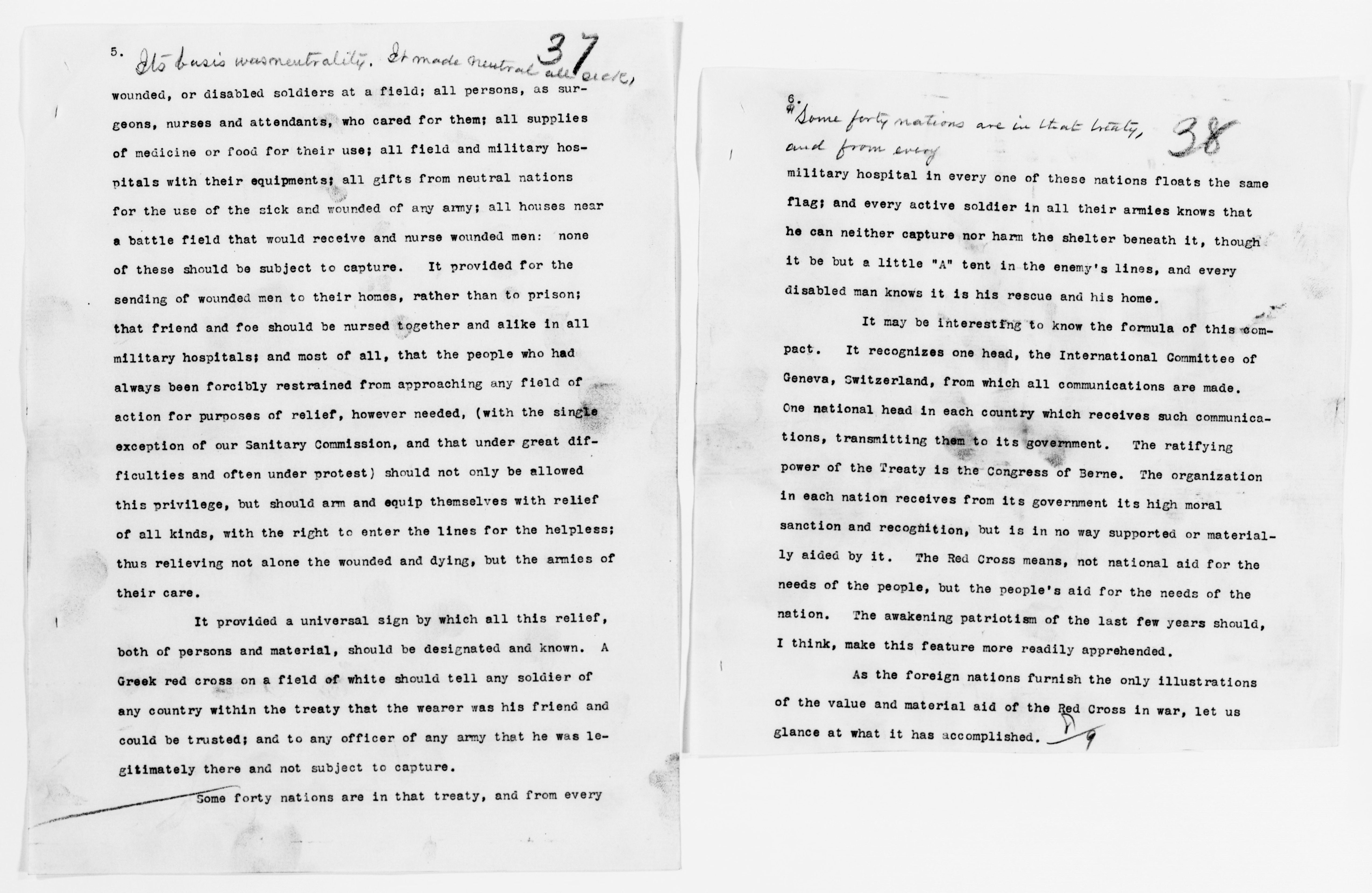 Scanned image of the current content page