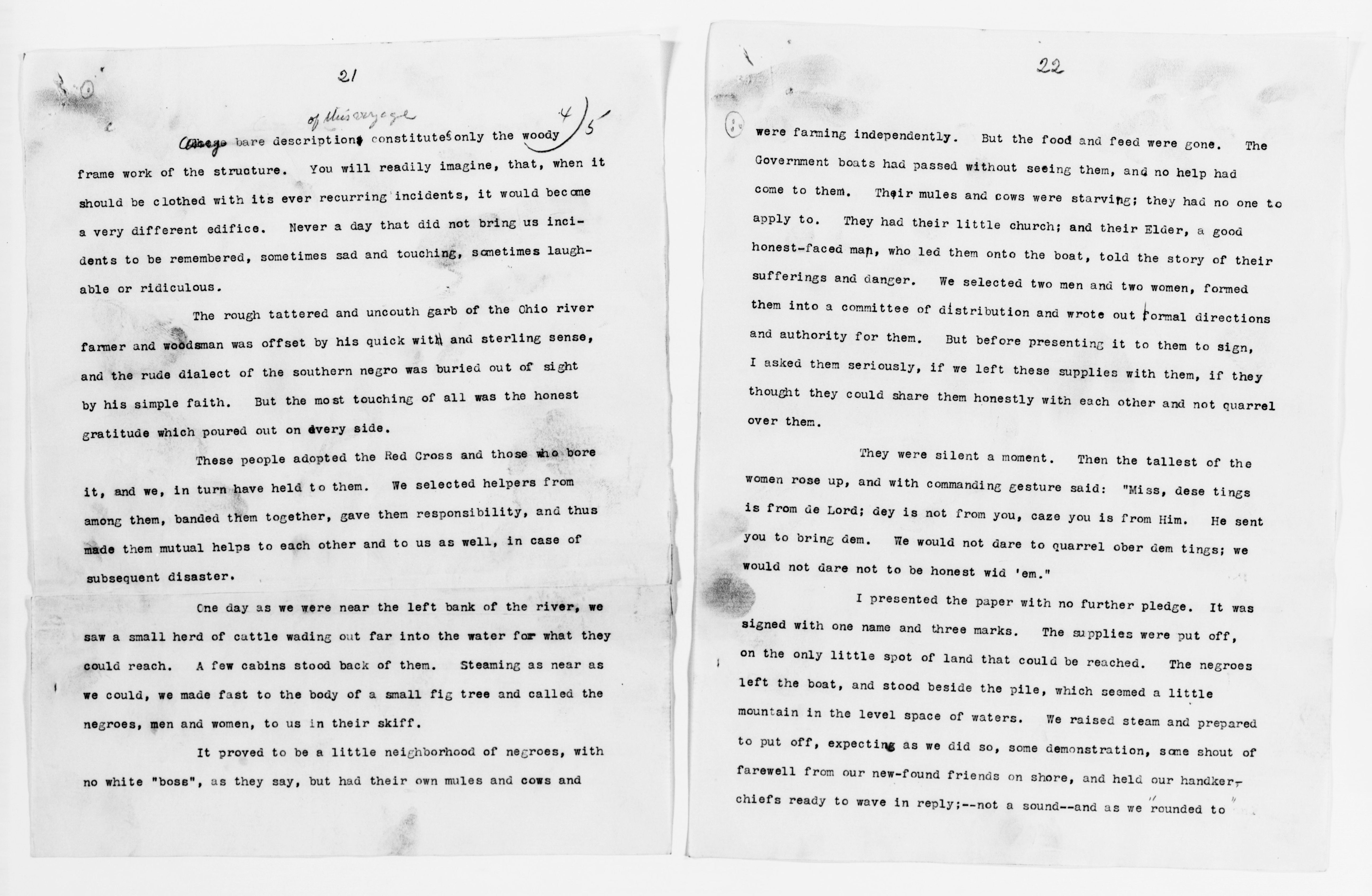 Scanned image of the current content page