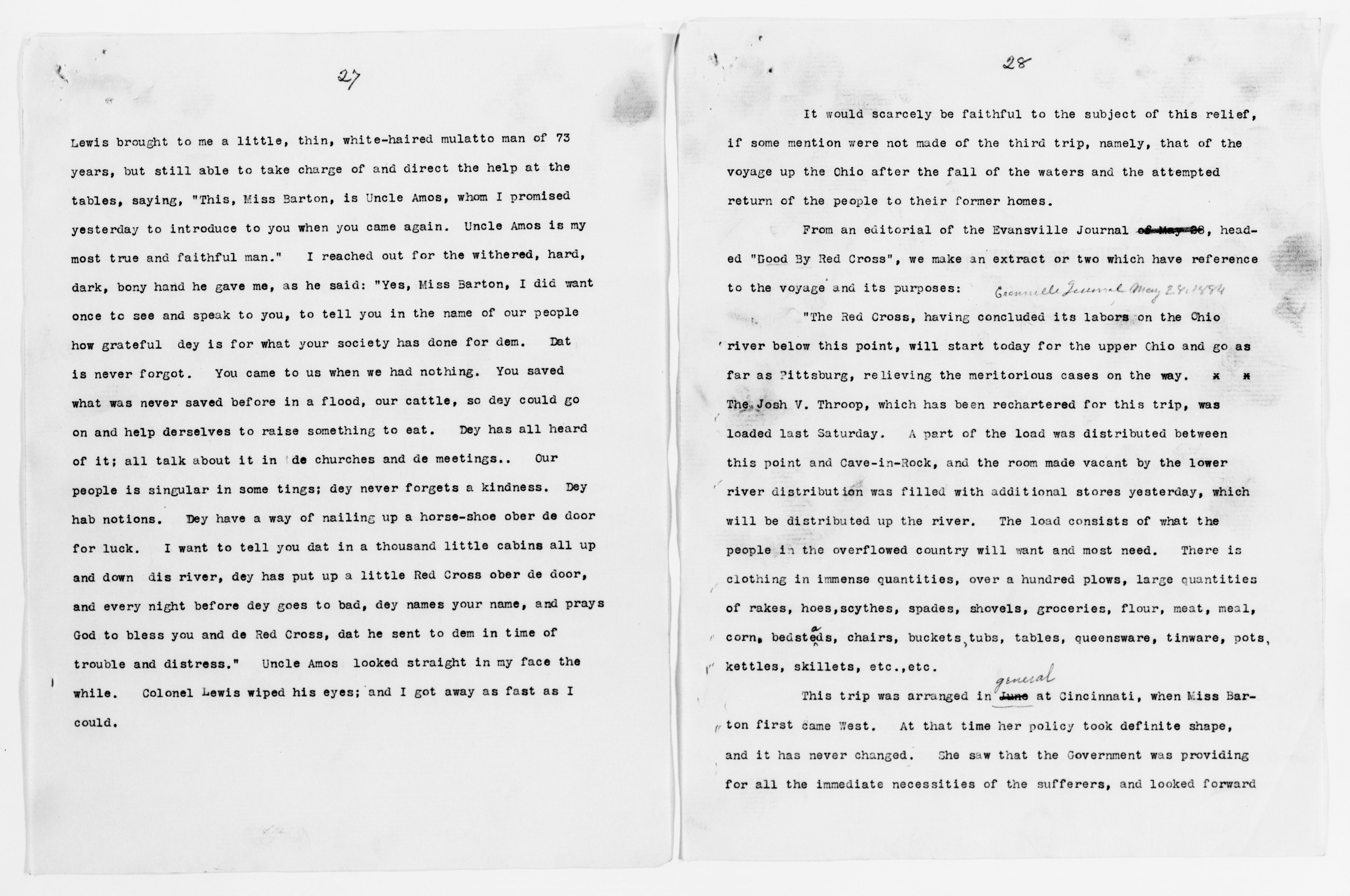 Scanned image of the current content page
