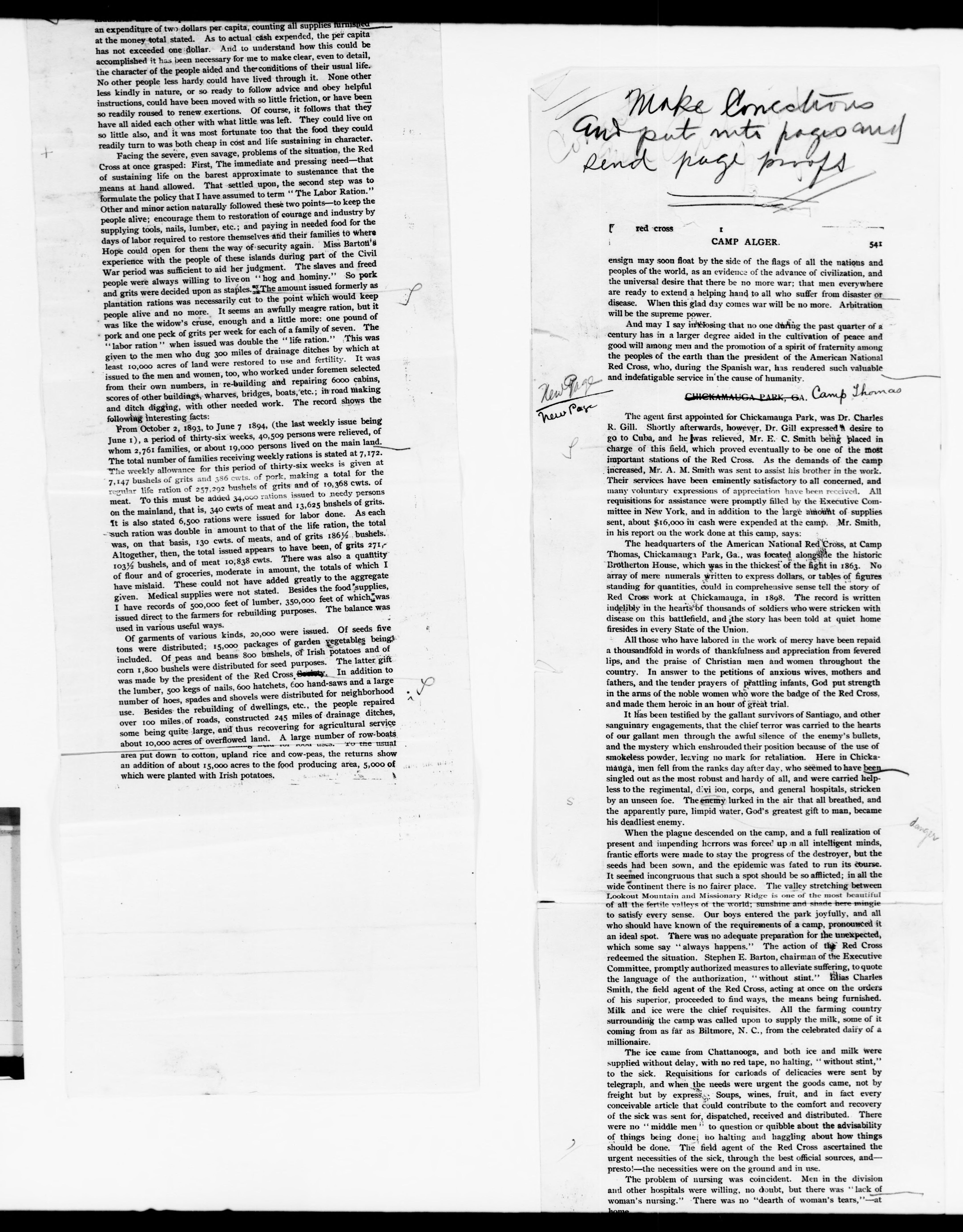 Scanned image of the current content page