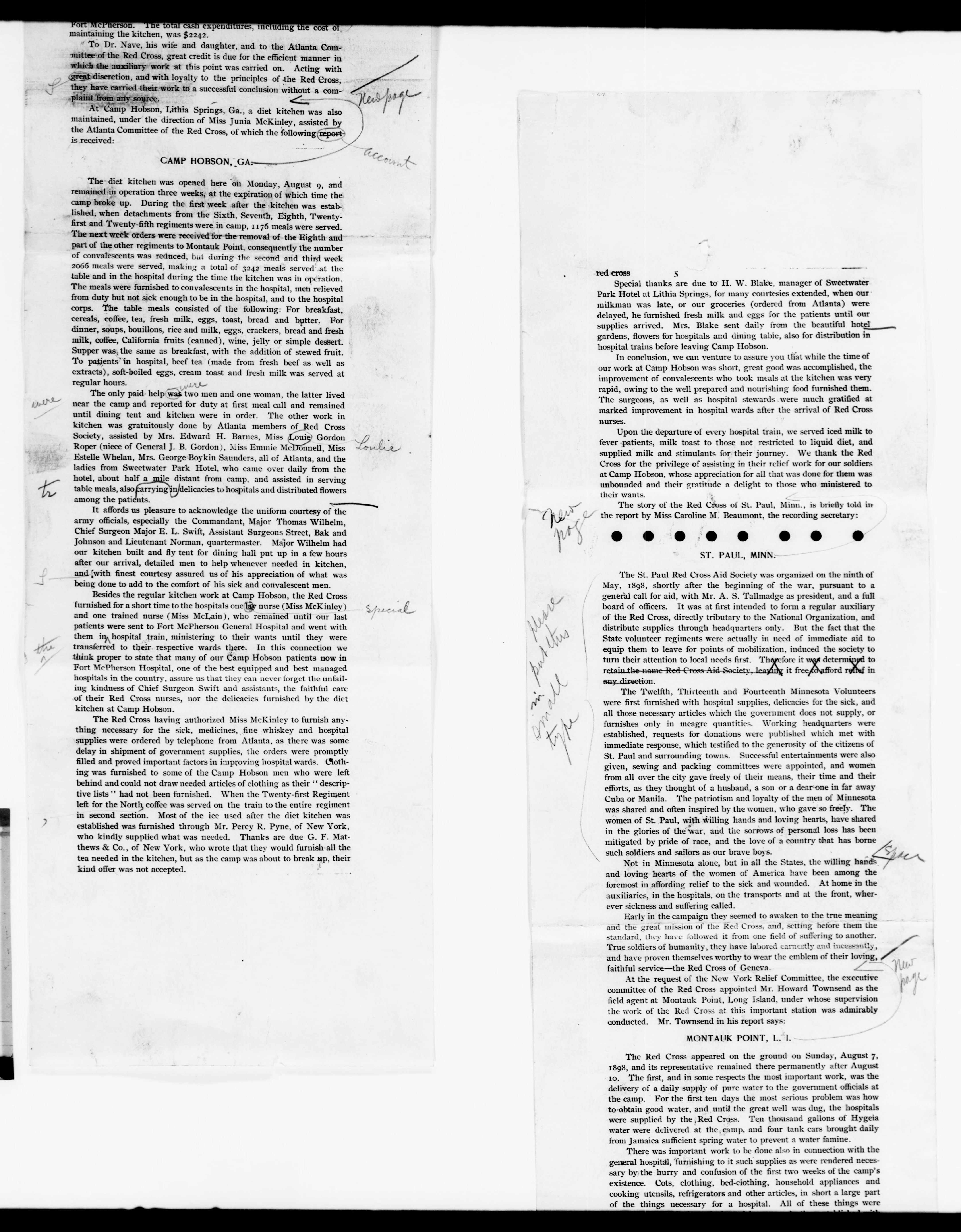 Scanned image of the current content page