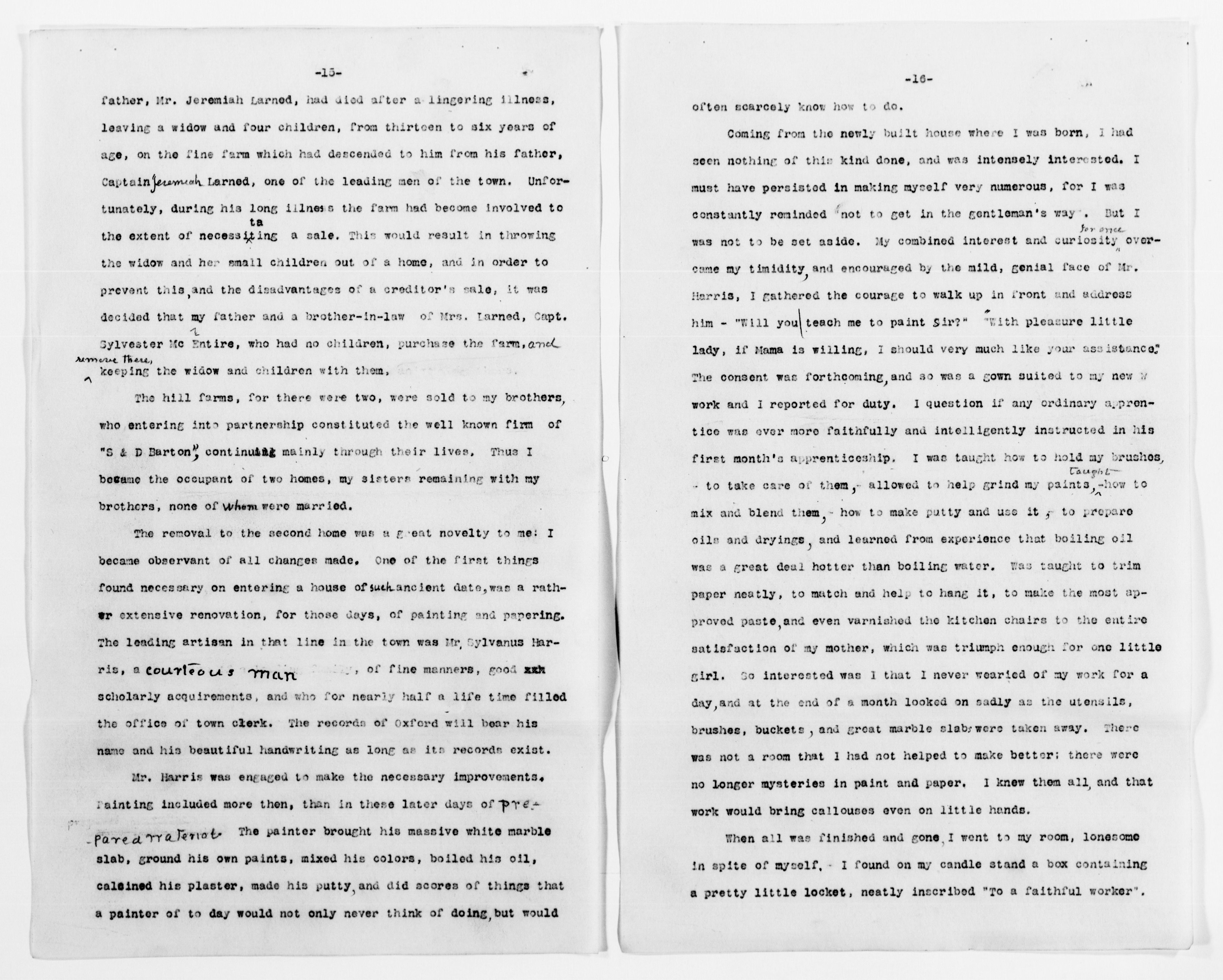 Scanned image of the current content page
