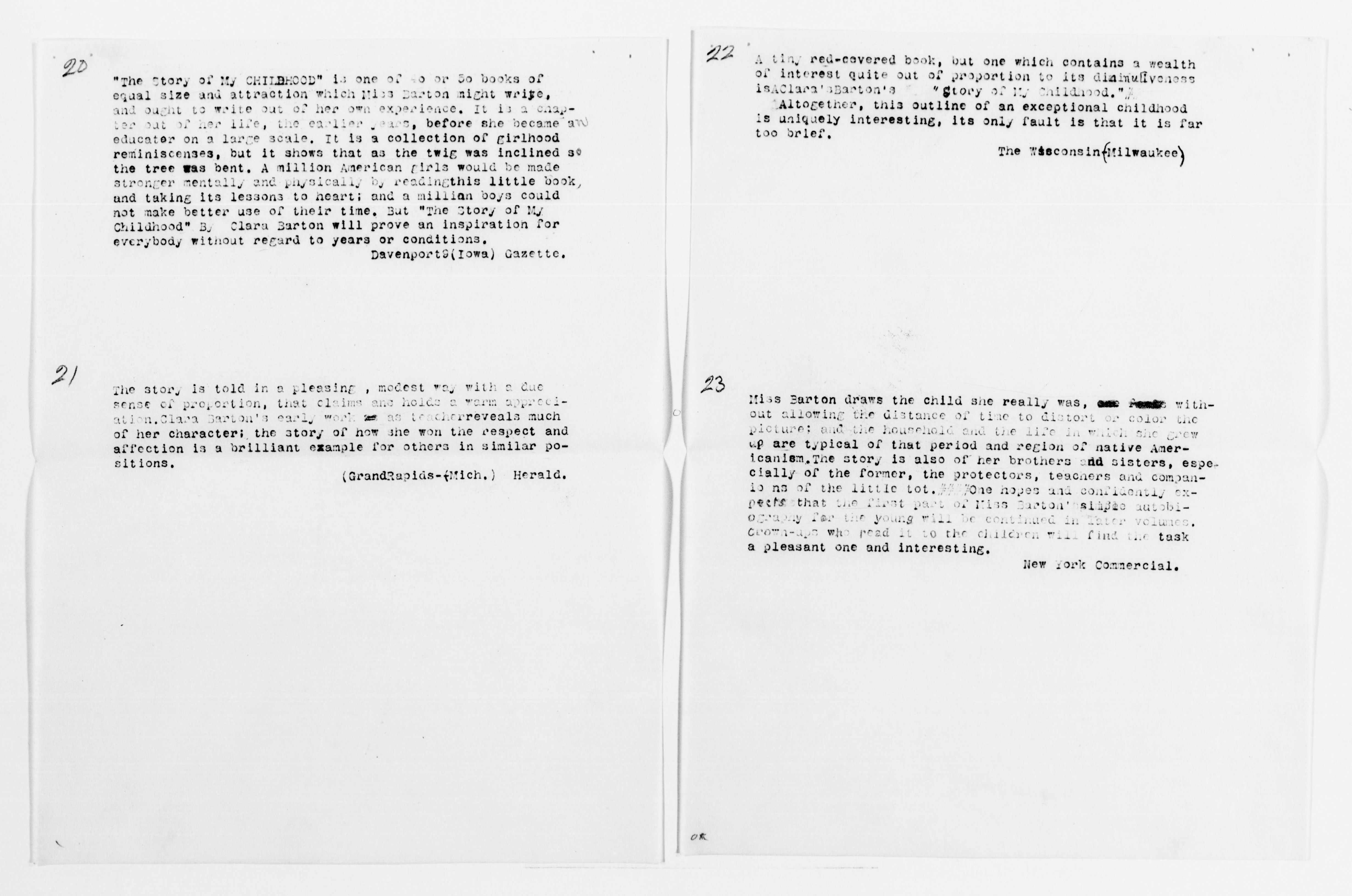 Scanned image of the current content page