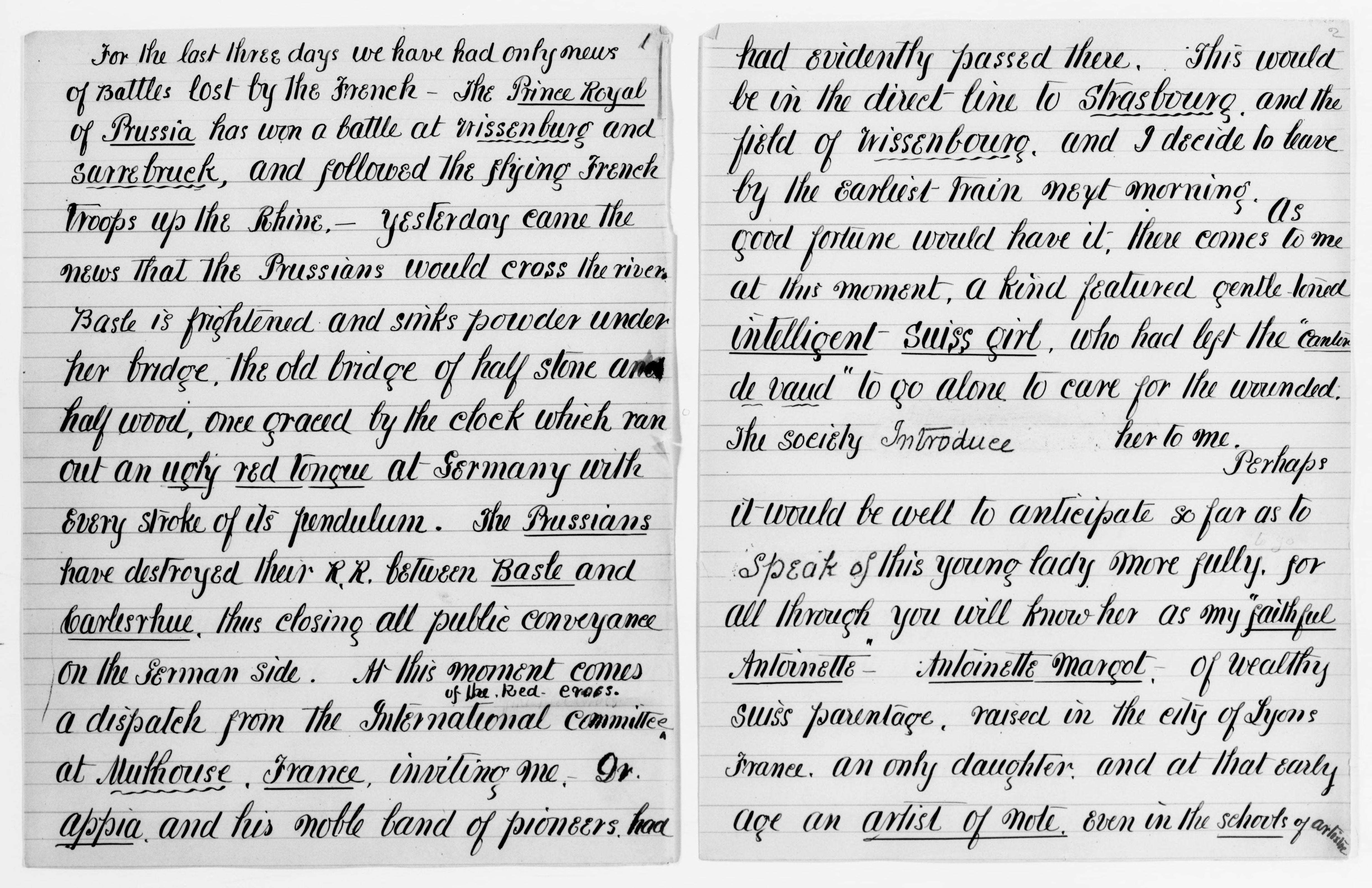 Scanned image of the current content page