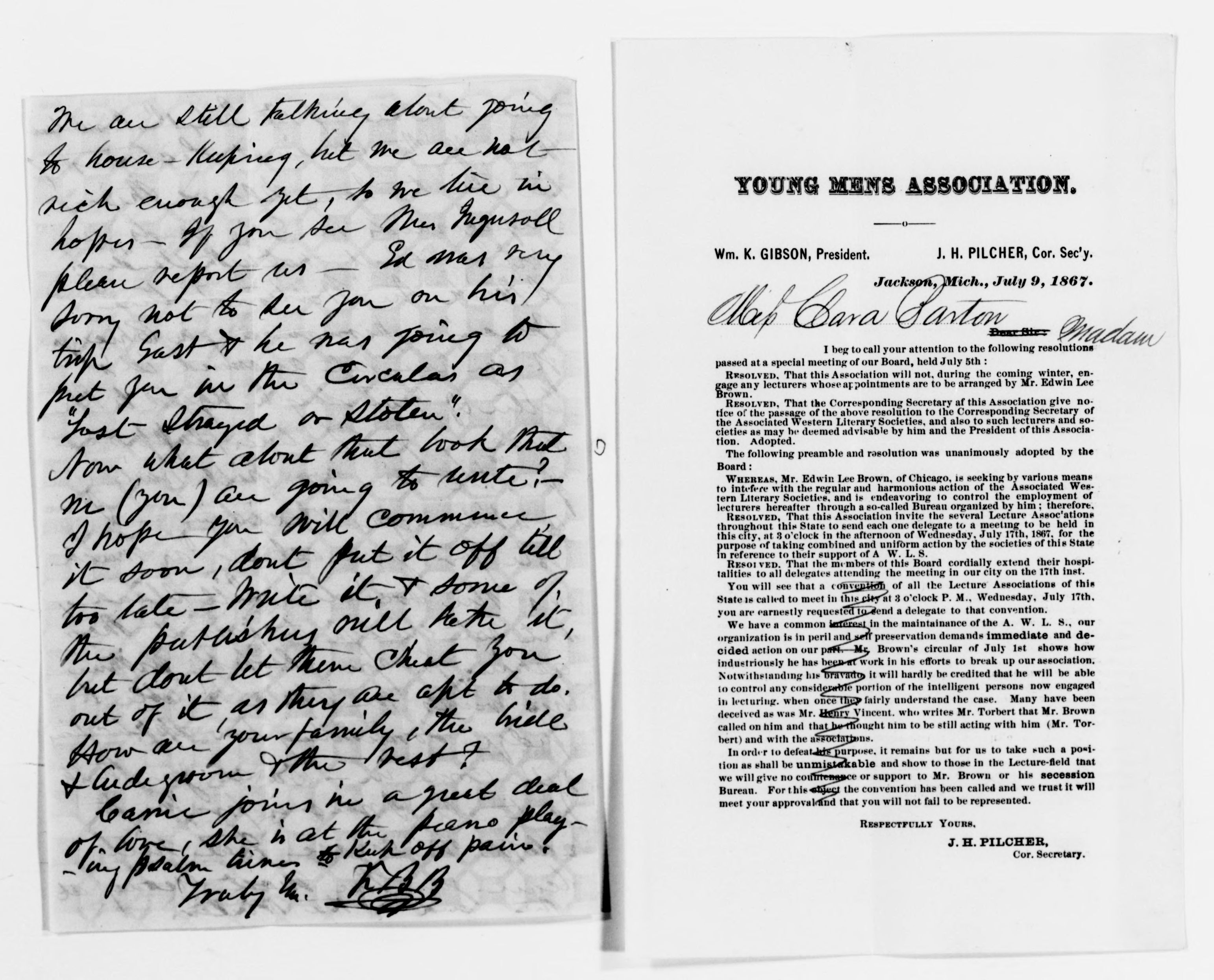 Scanned image of the current content page