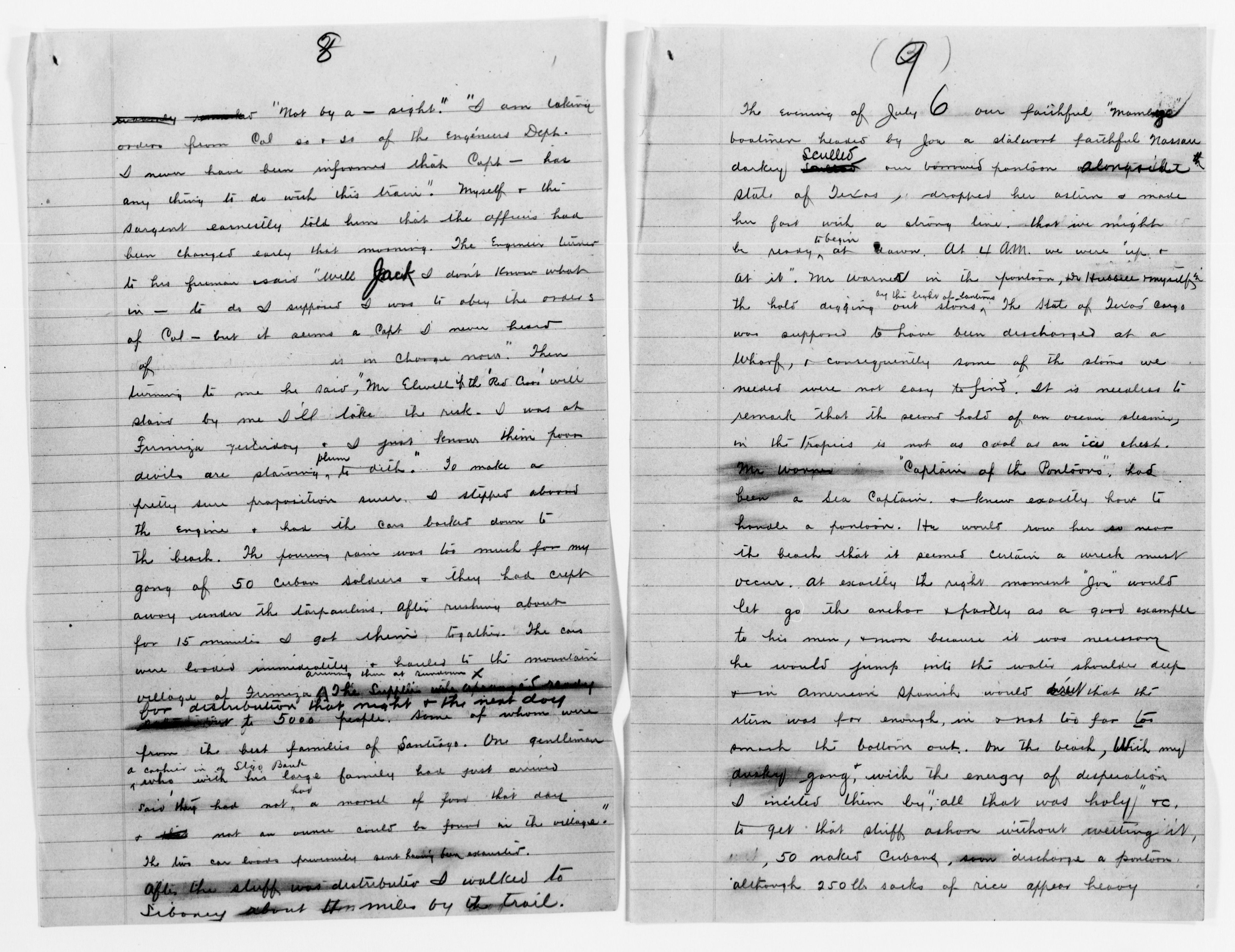 Scanned image of the current content page