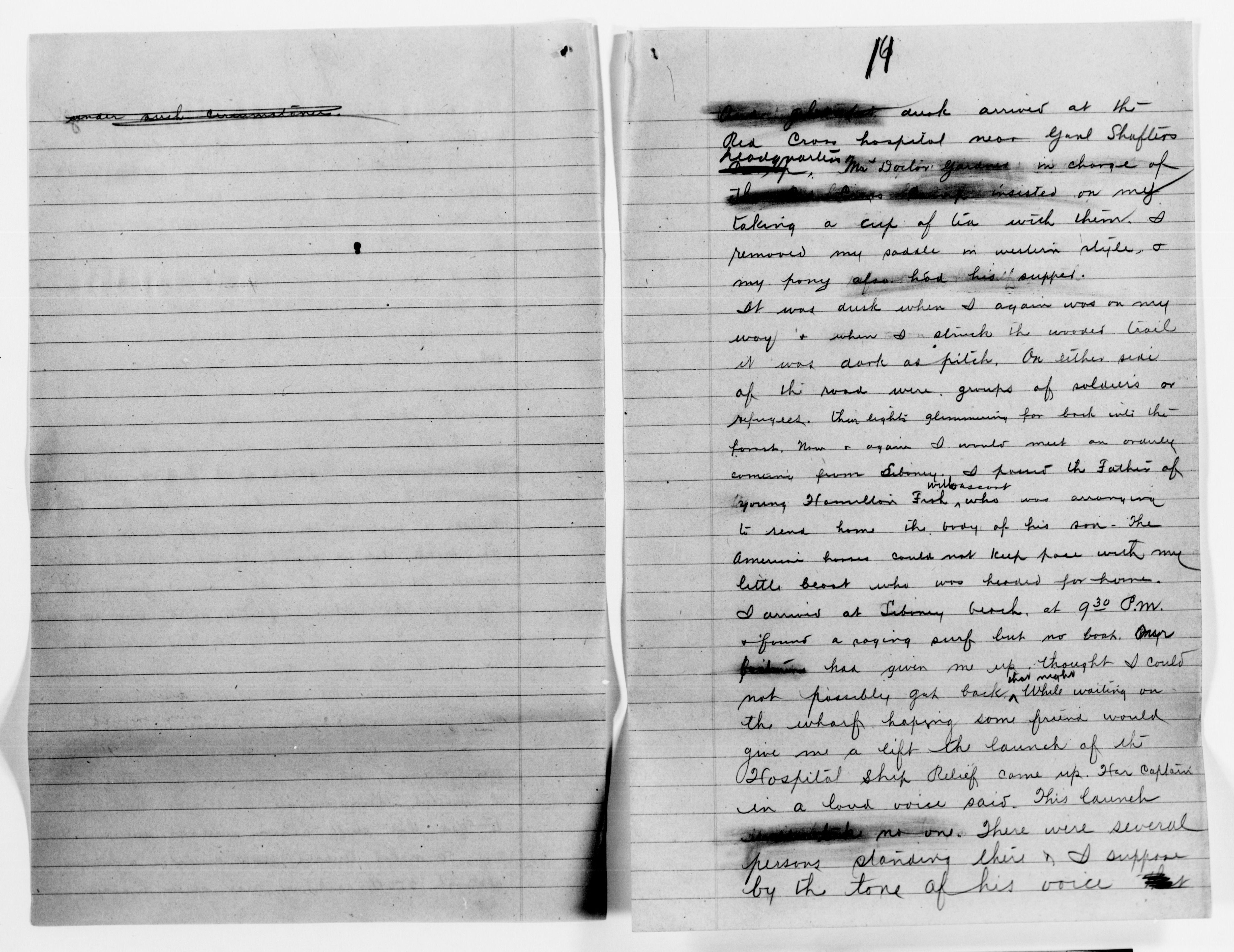 Scanned image of the current content page