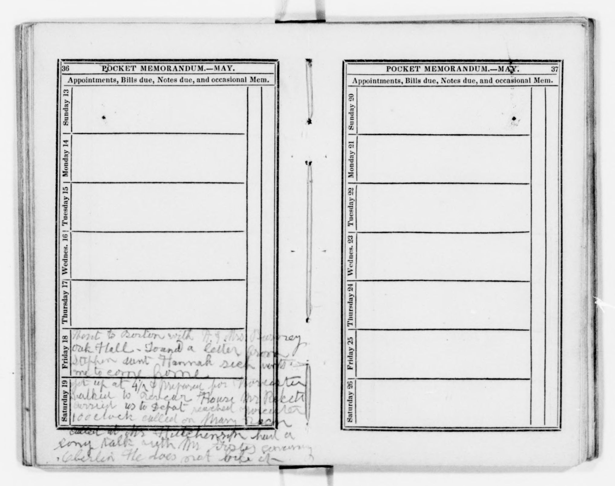 Scanned image of the current content page