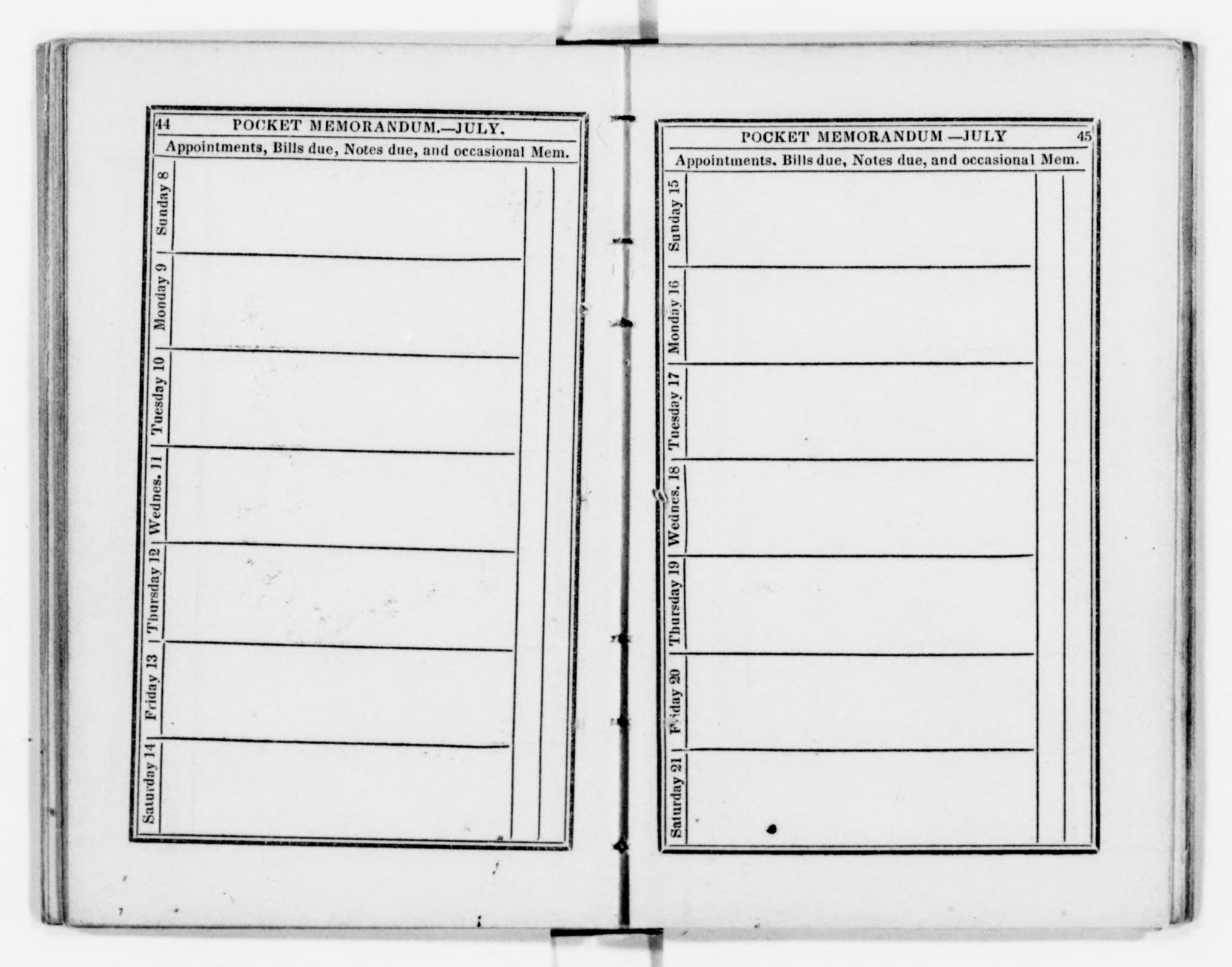 Scanned image of the current content page