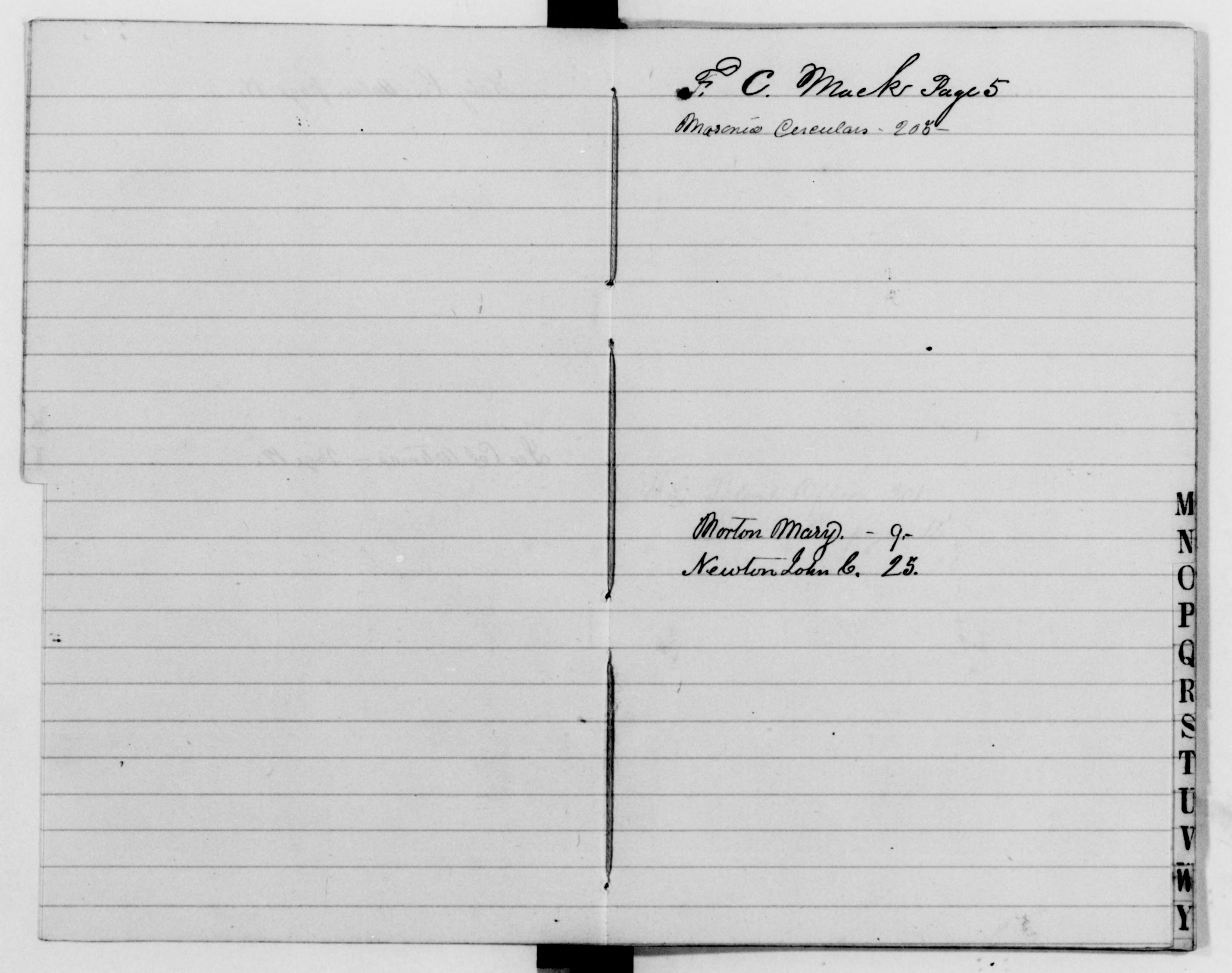 Scanned image of the current content page