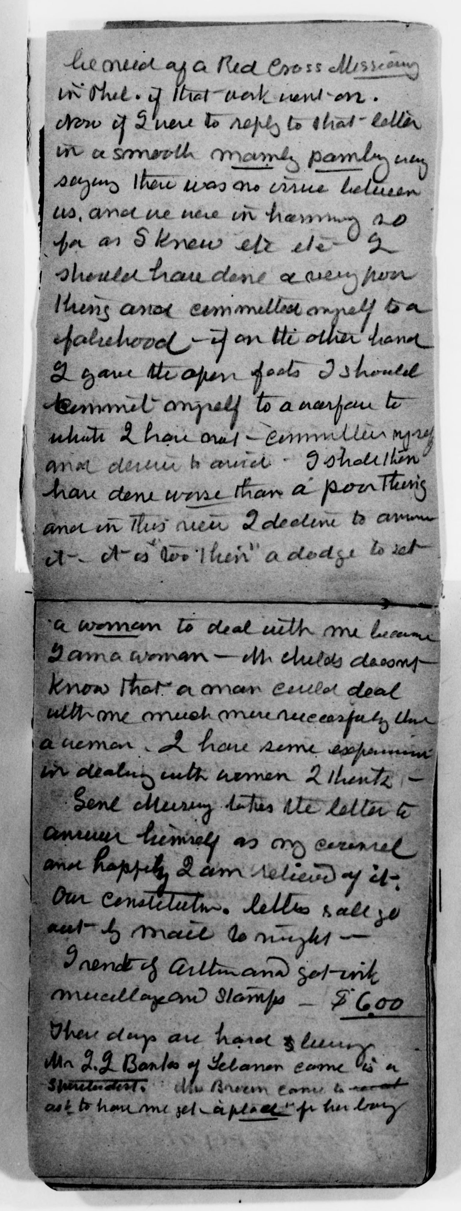 Scanned image of the current content page