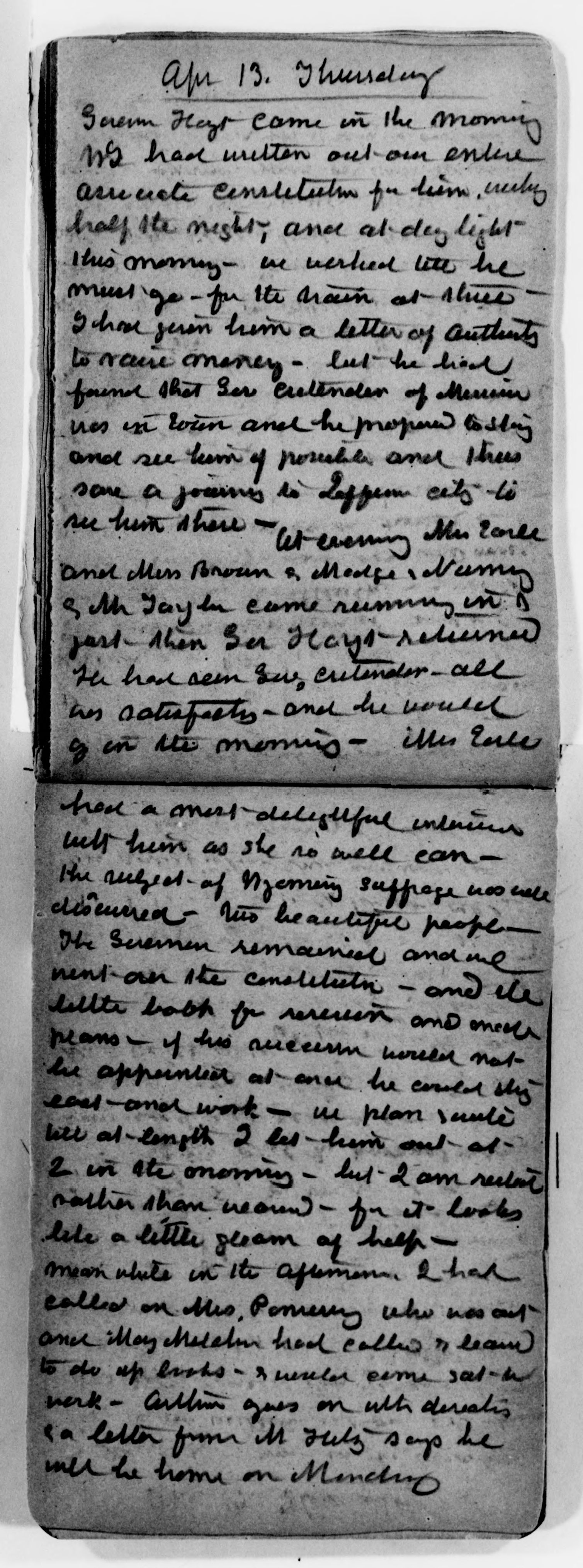 Scanned image of the current content page