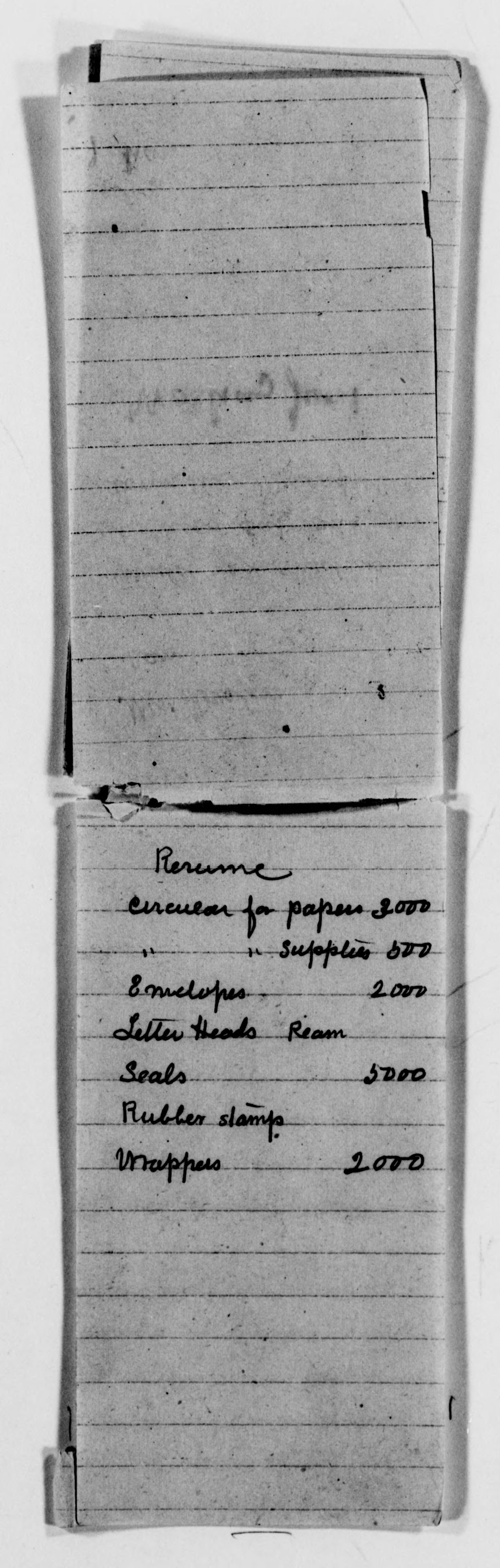 Scanned image of the current content page