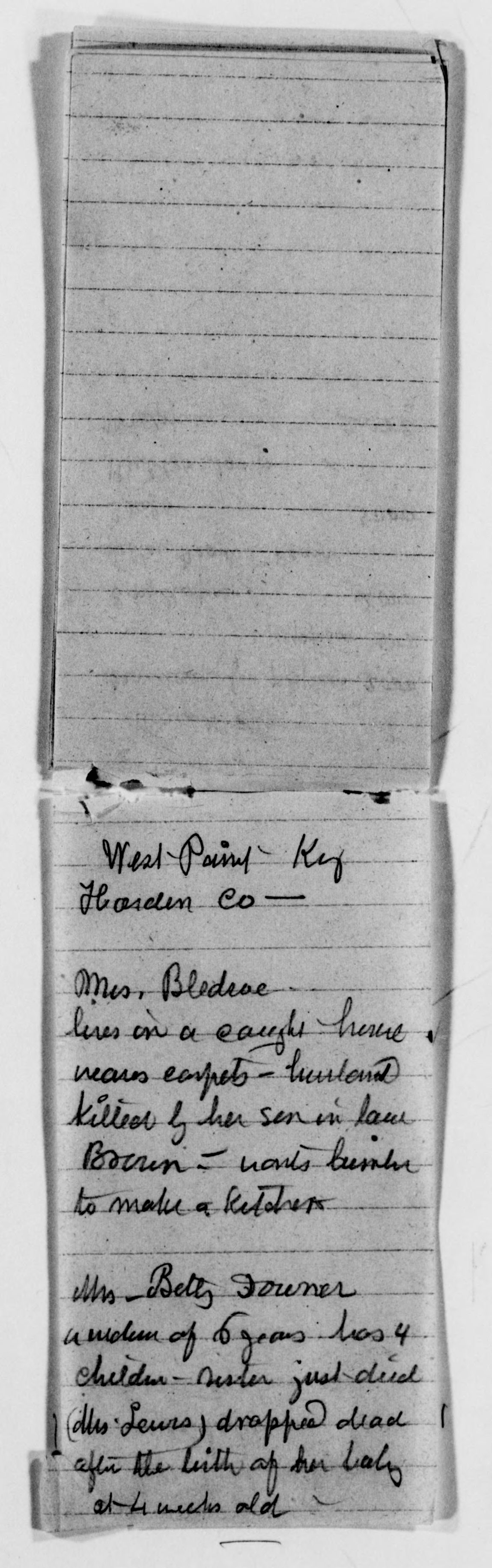 Scanned image of the current content page