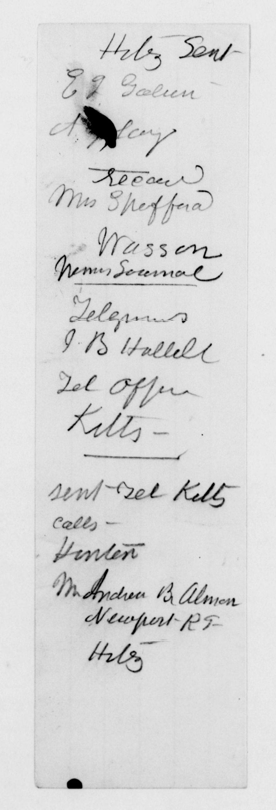 Scanned image of the current content page