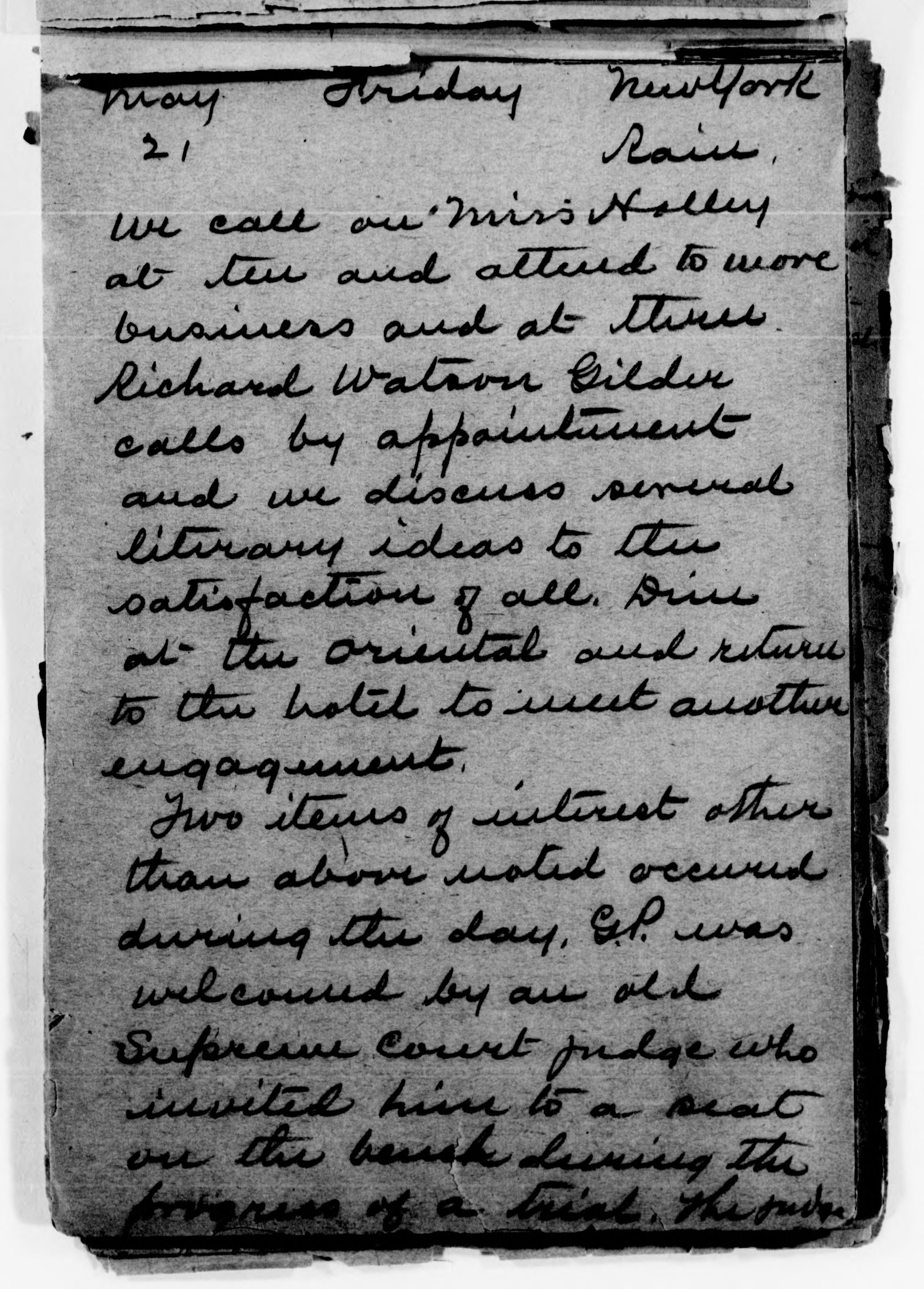 Scanned image of the current content page