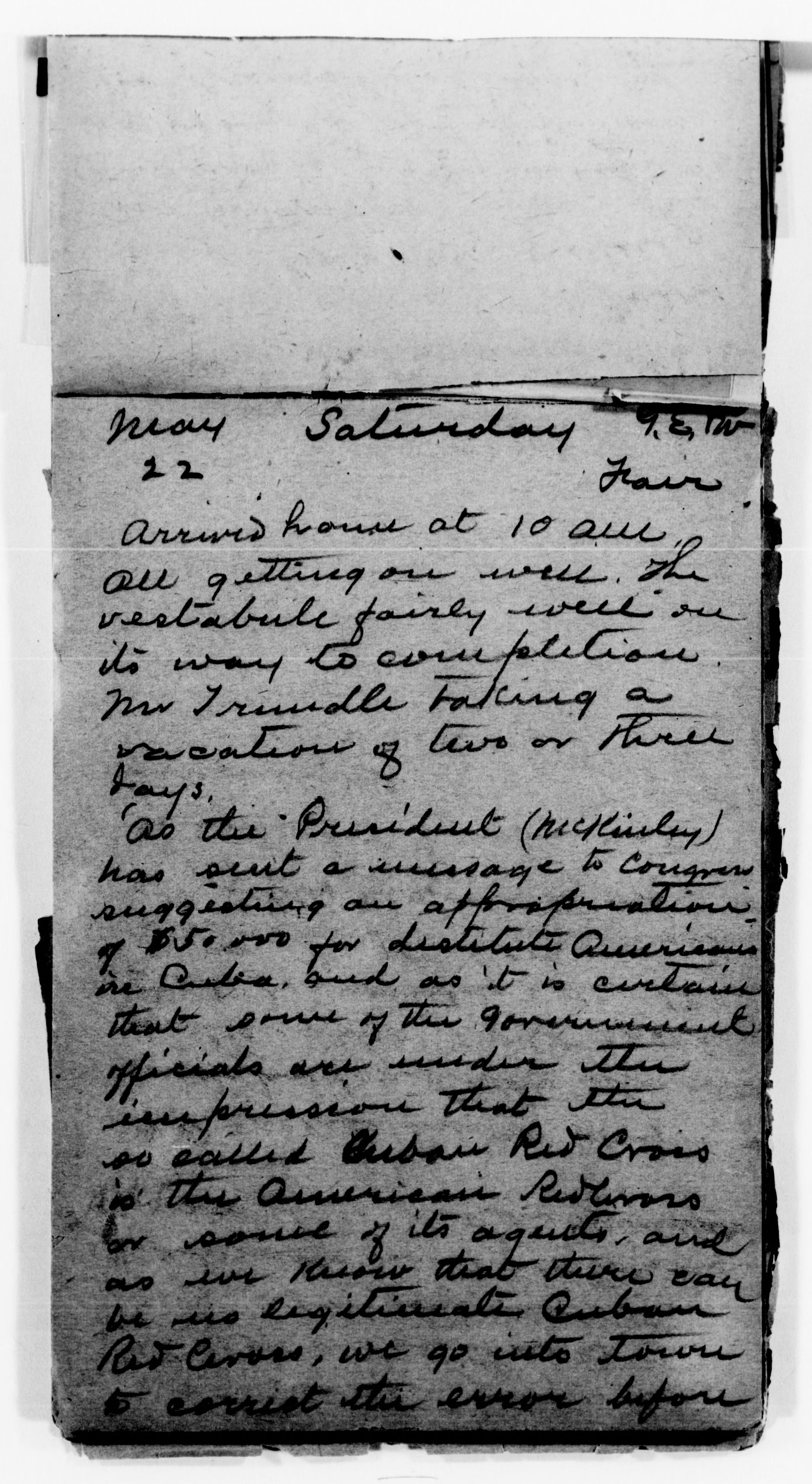 Scanned image of the current content page