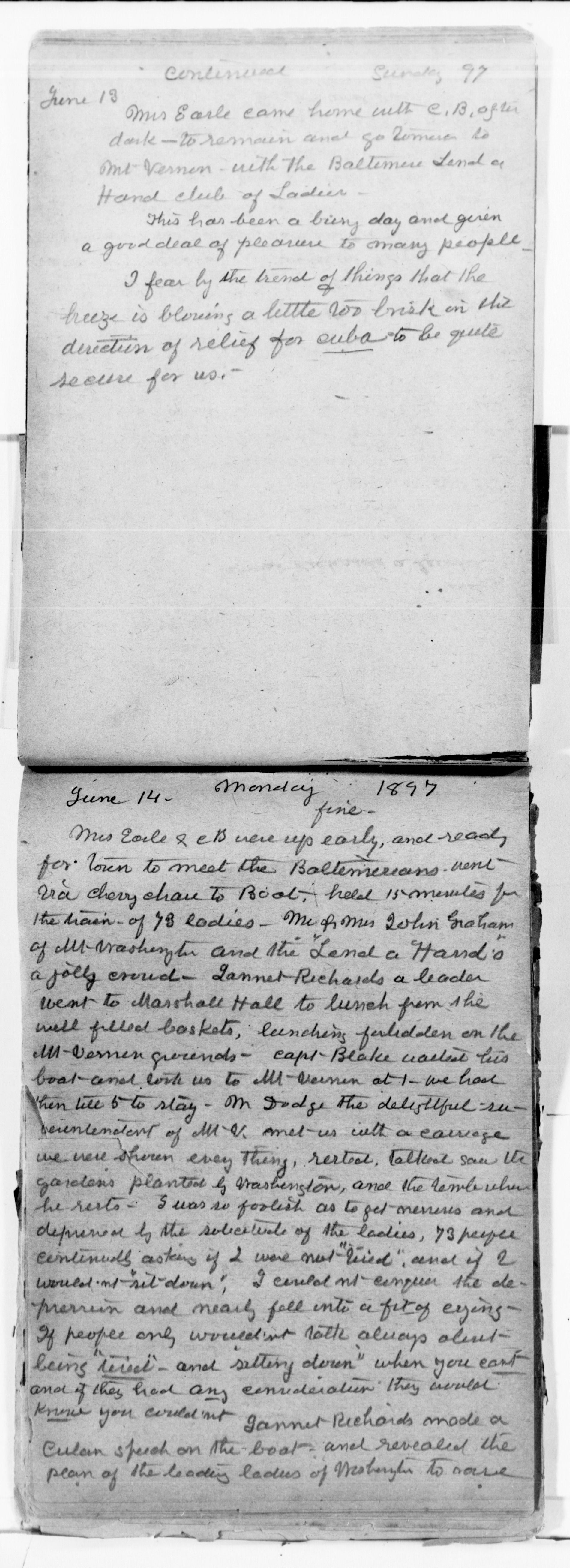 Scanned image of the current content page