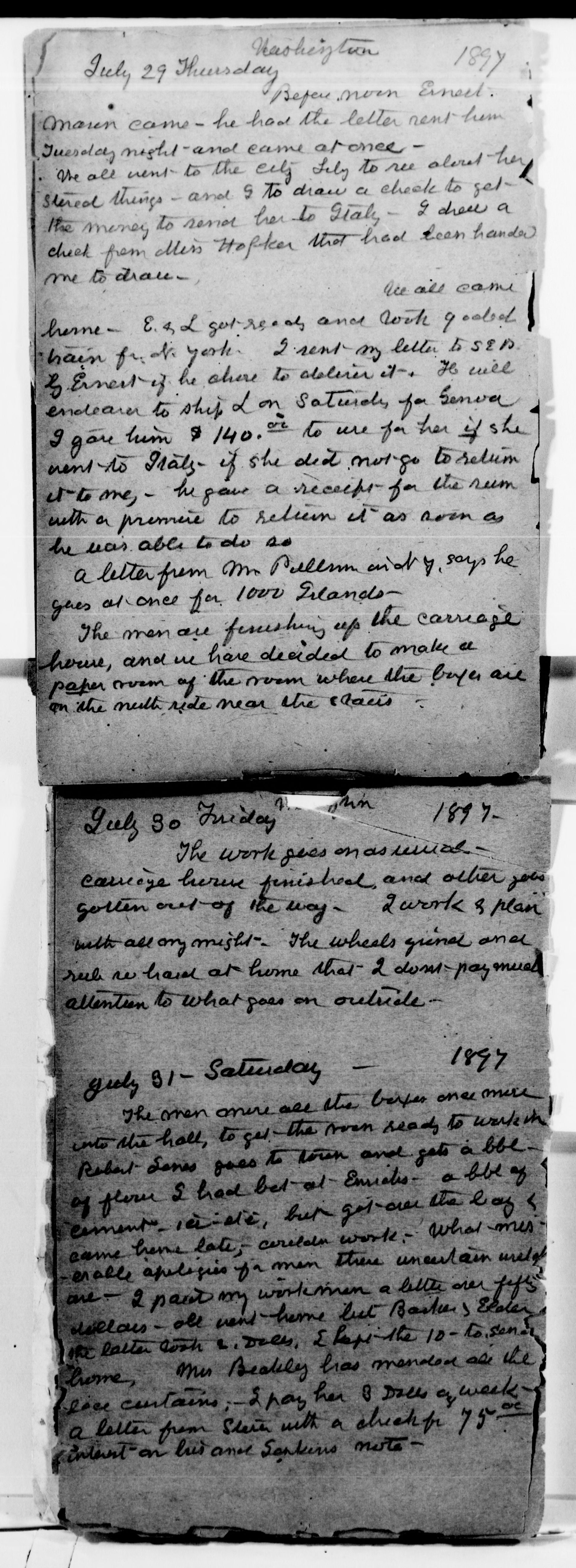 Scanned image of the current content page