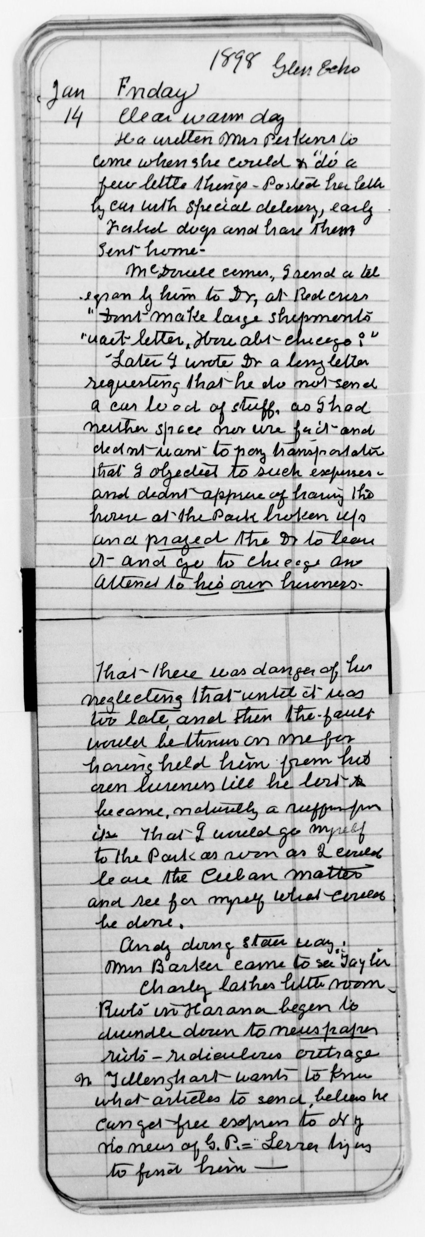 Scanned image of the current content page