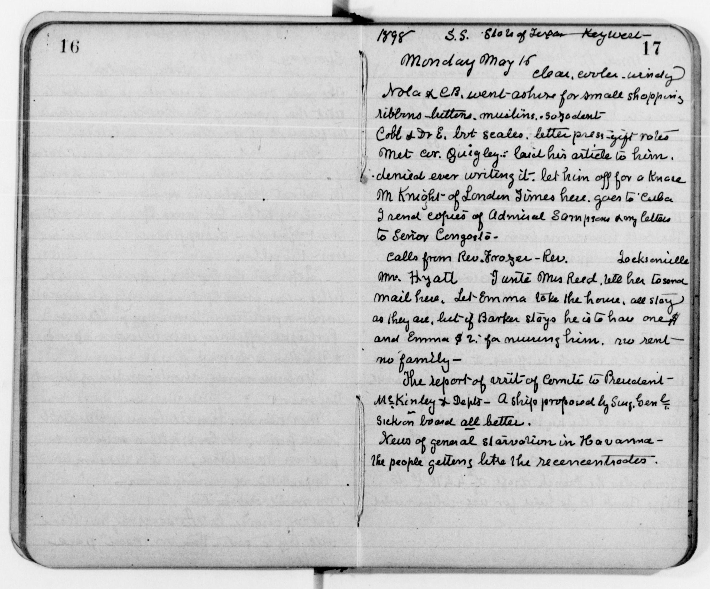 Scanned image of the current content page