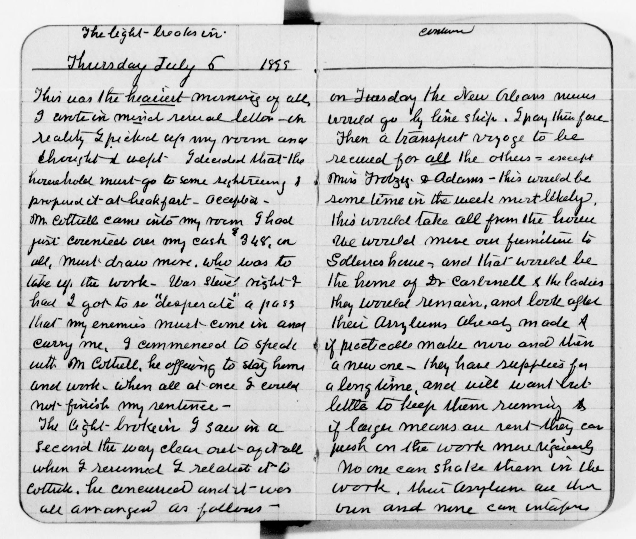 Scanned image of the current content page