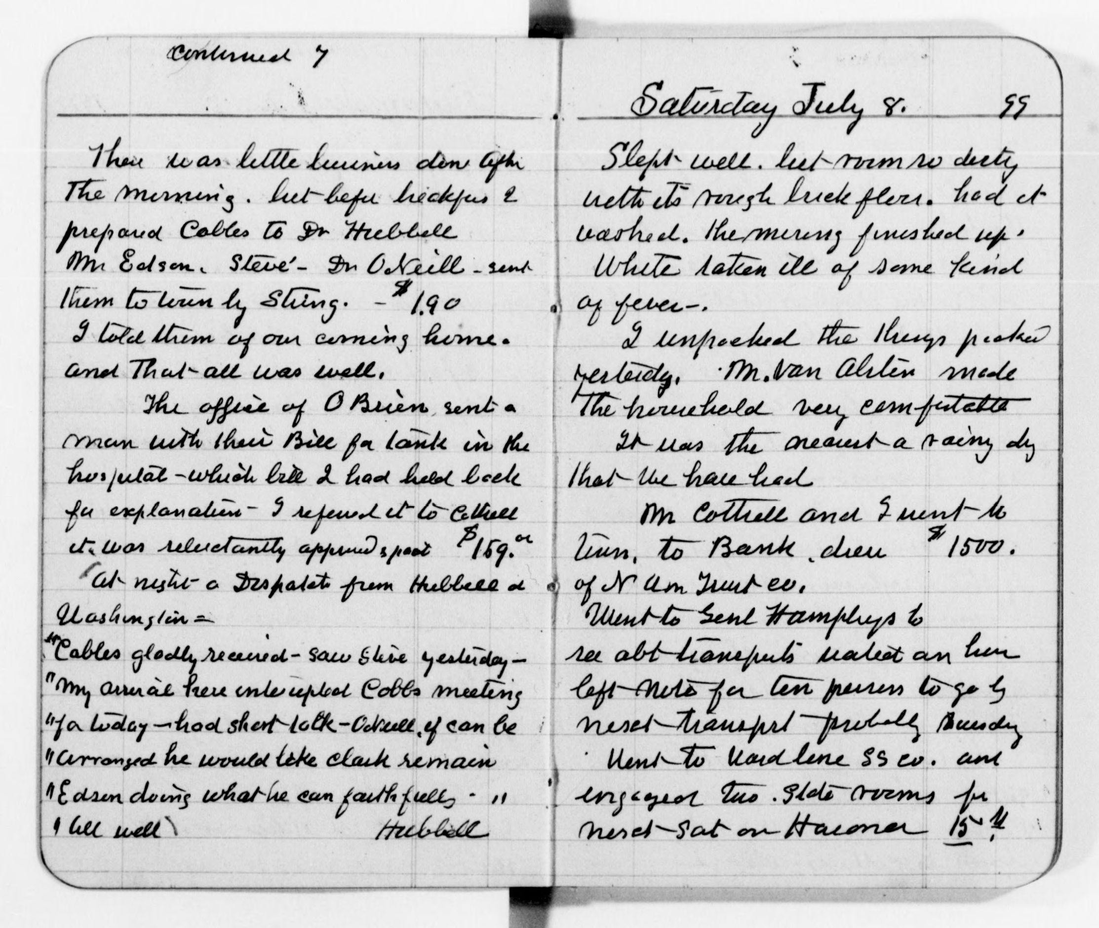Scanned image of the current content page