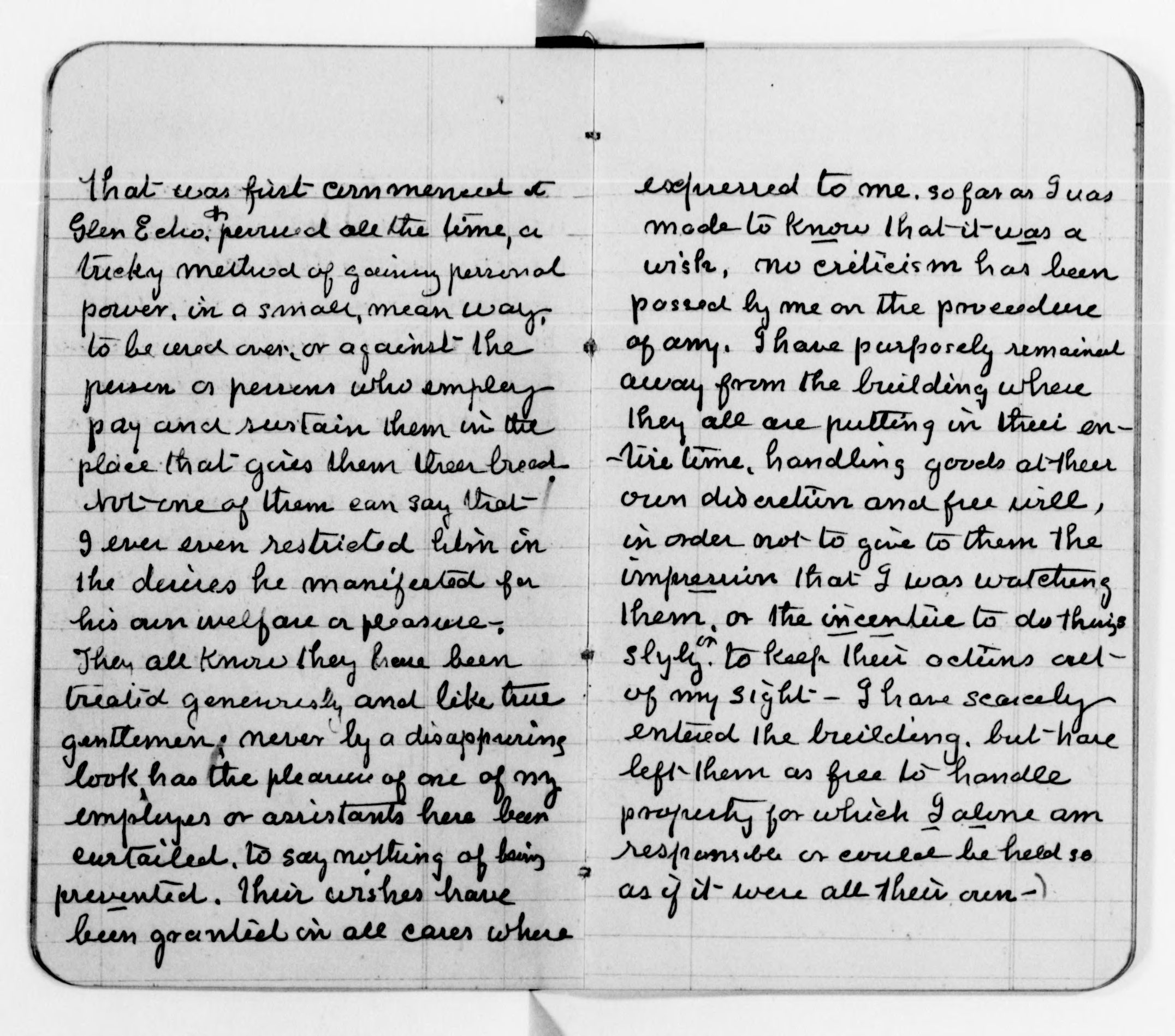 Scanned image of the current content page