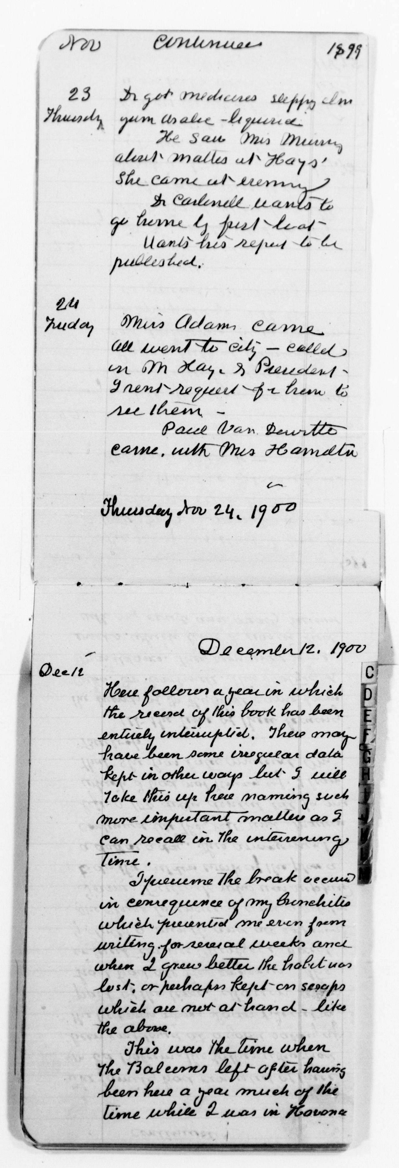 Scanned image of the current content page