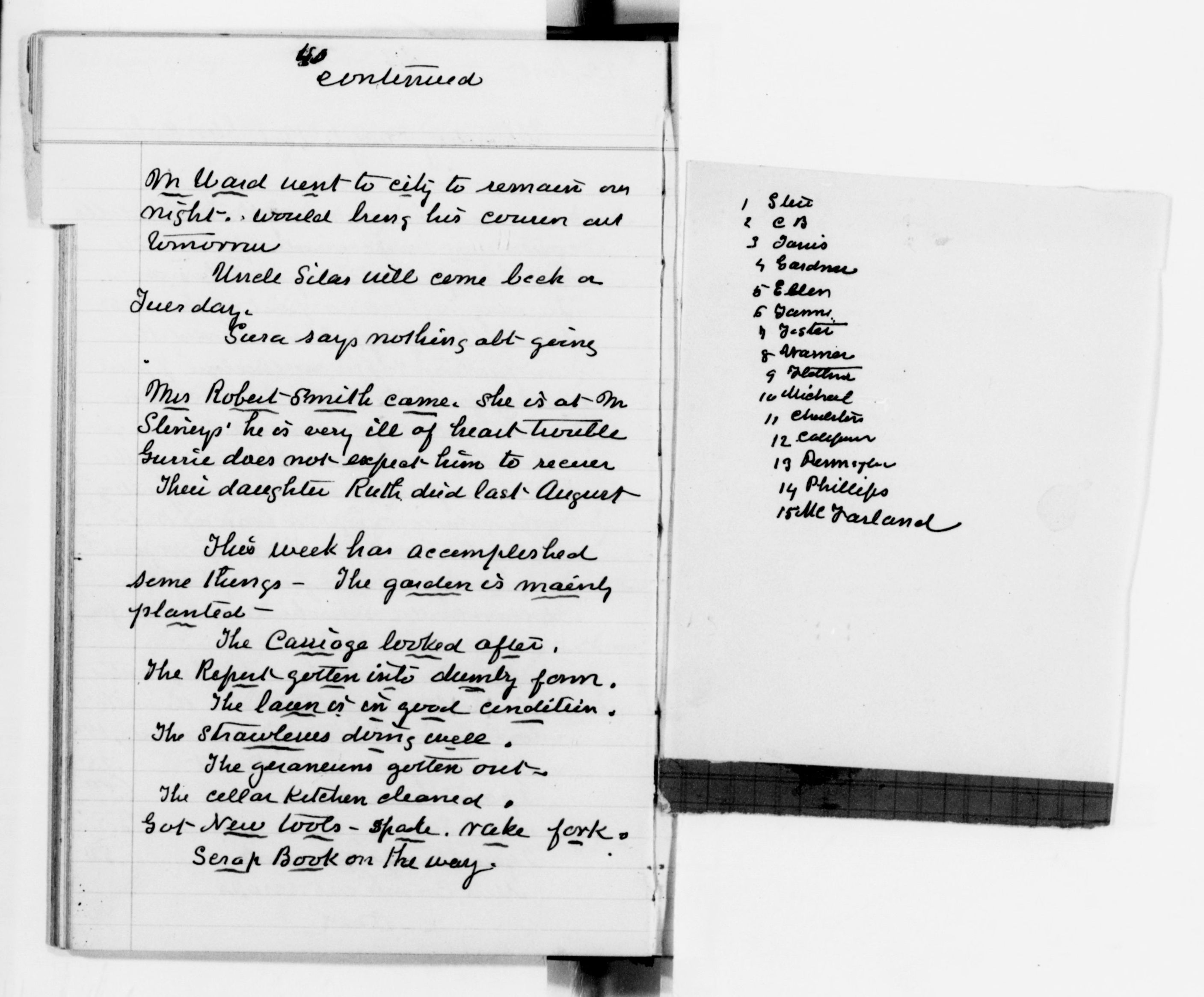 Scanned image of the current content page