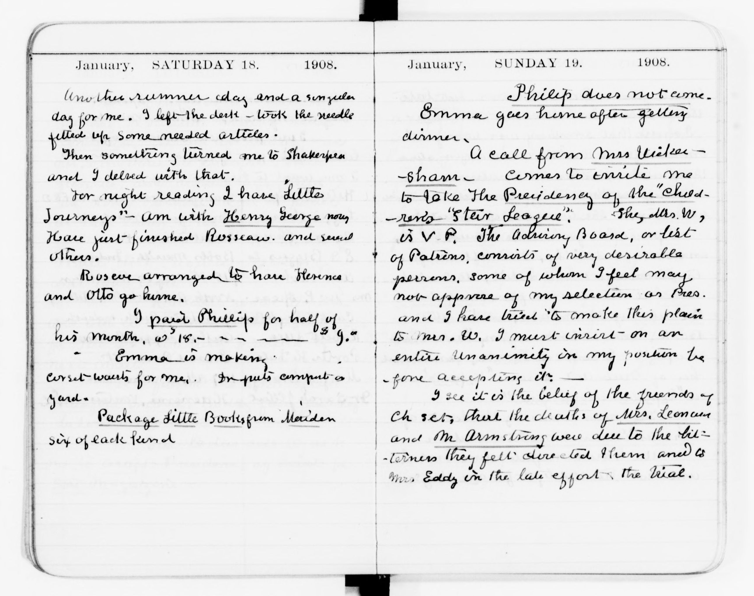 Scanned image of the current content page