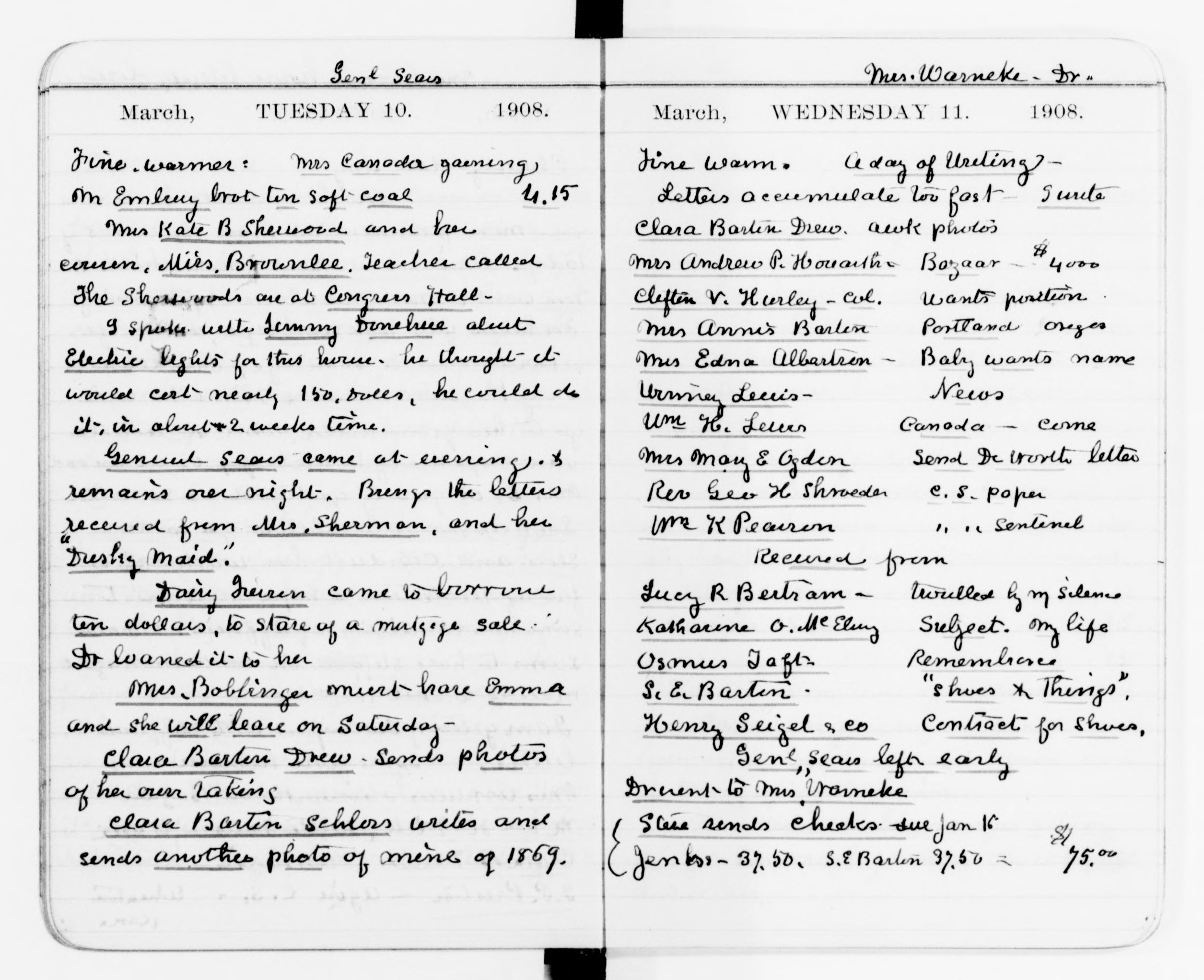 Scanned image of the current content page