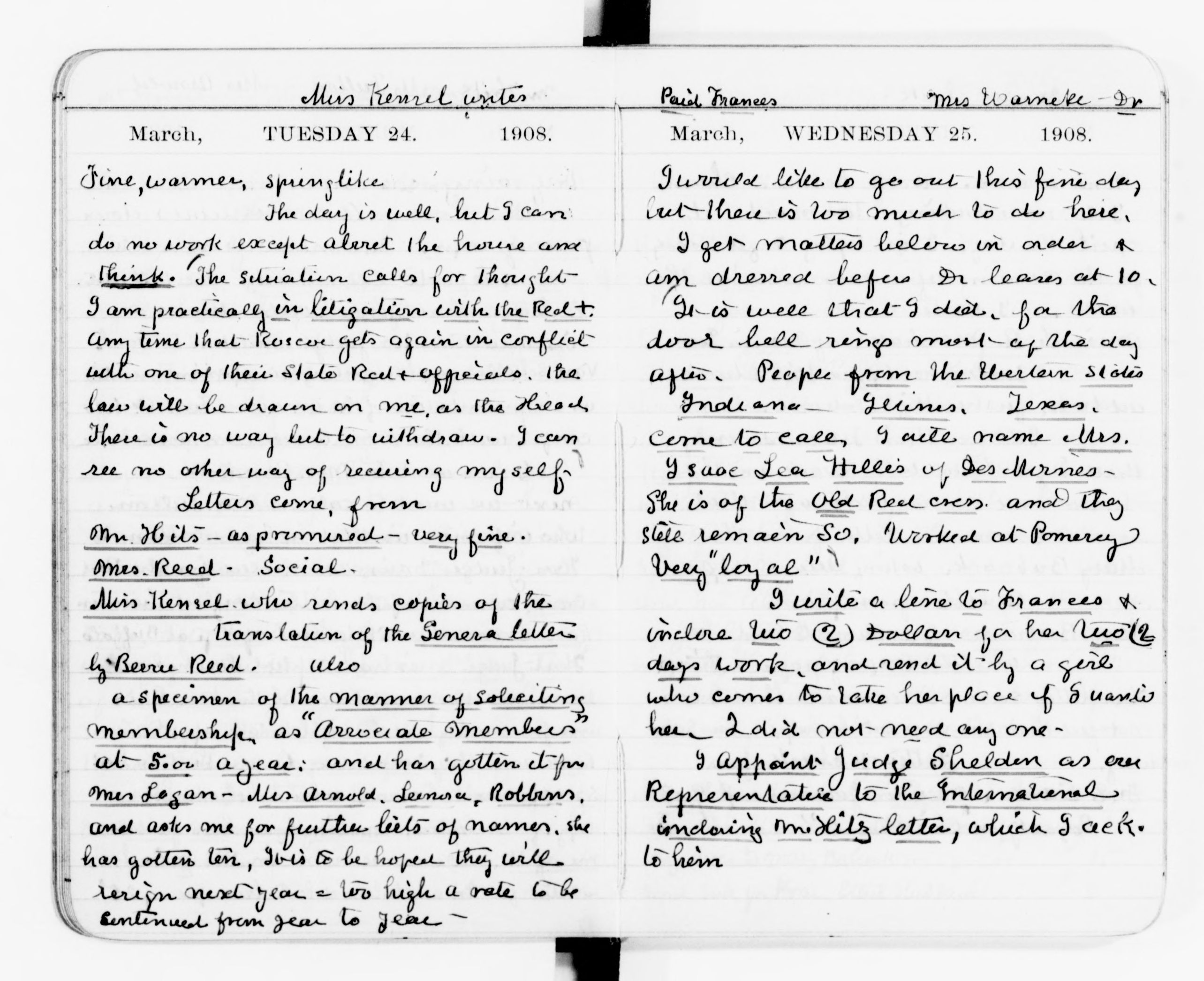 Scanned image of the current content page