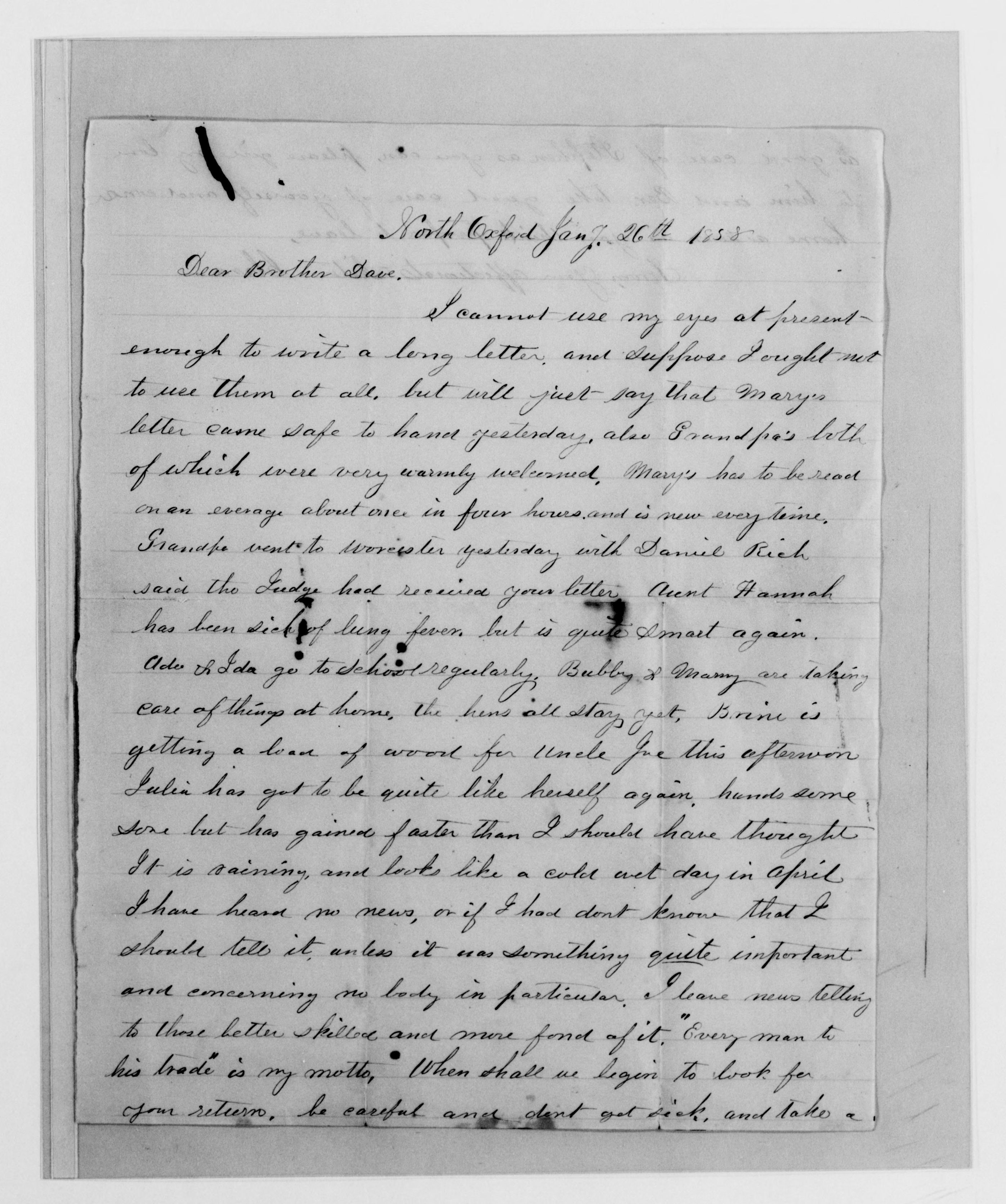 Scanned image of the current content page