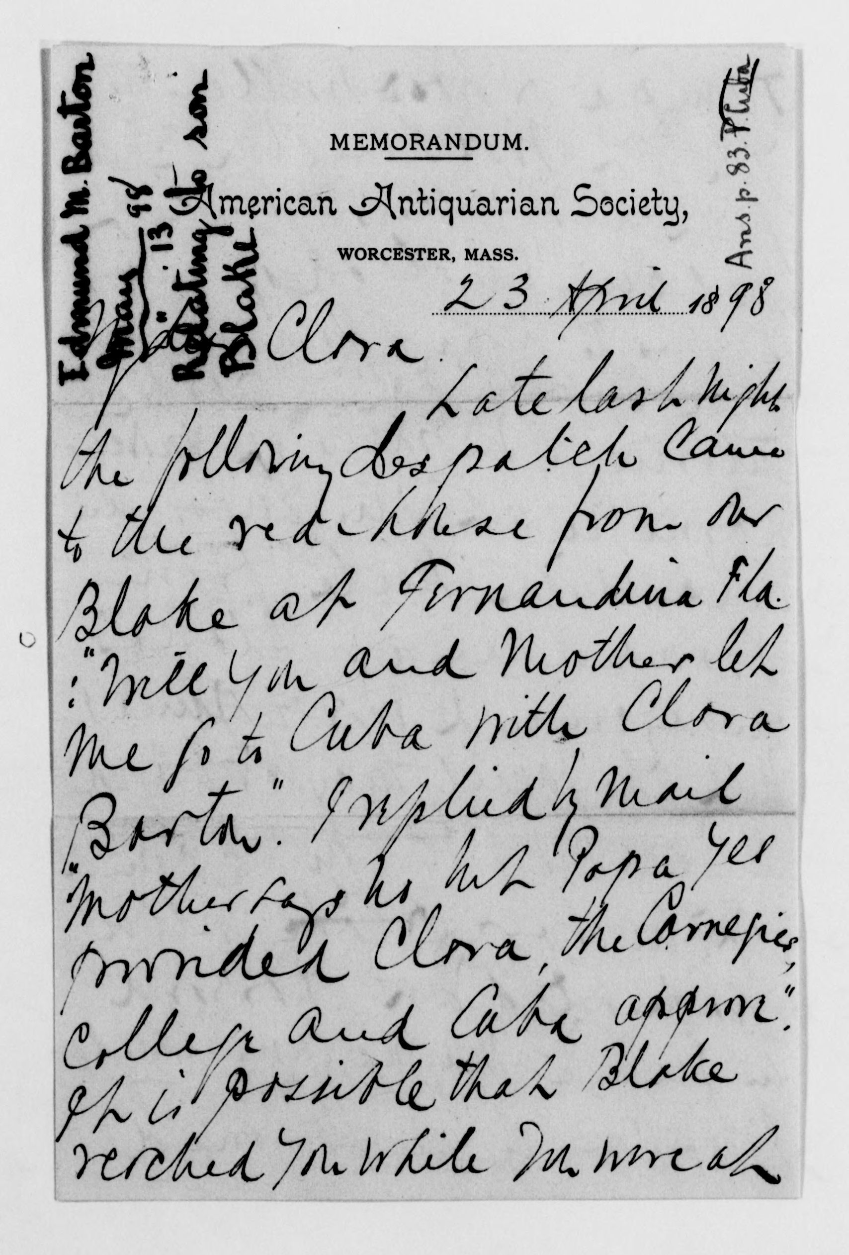 Scanned image of the current content page