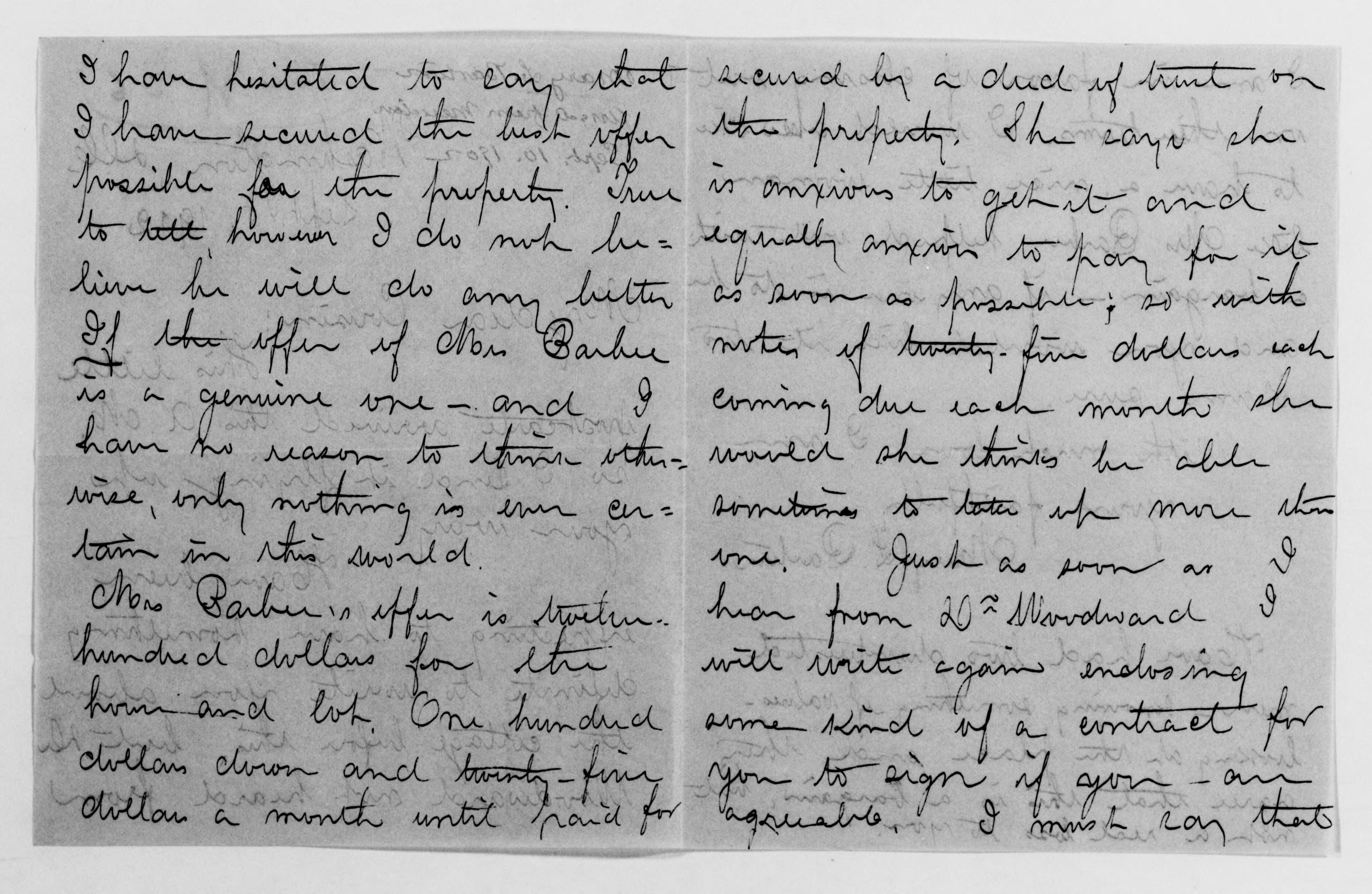 Scanned image of the current content page