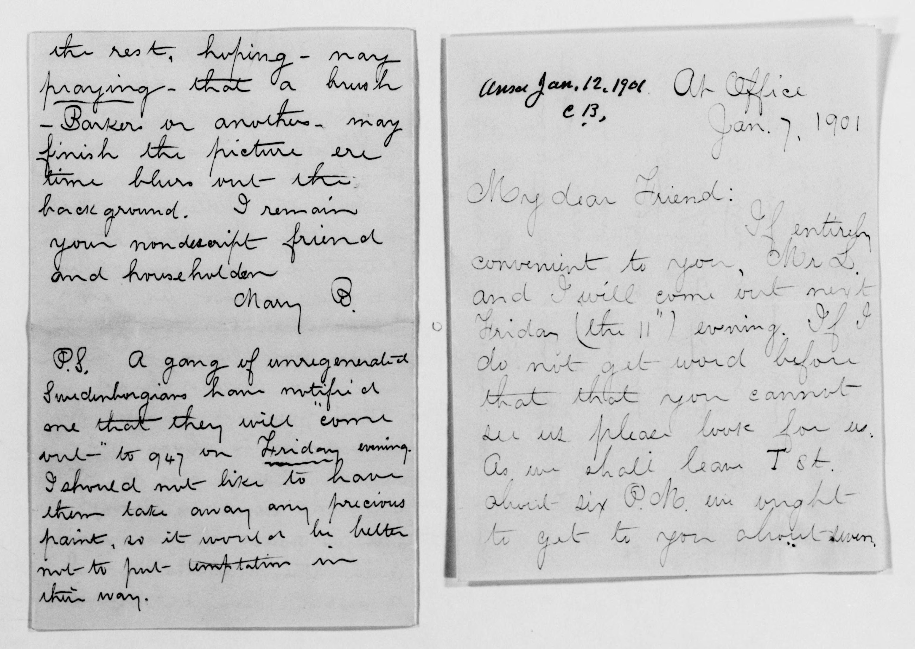 Scanned image of the current content page